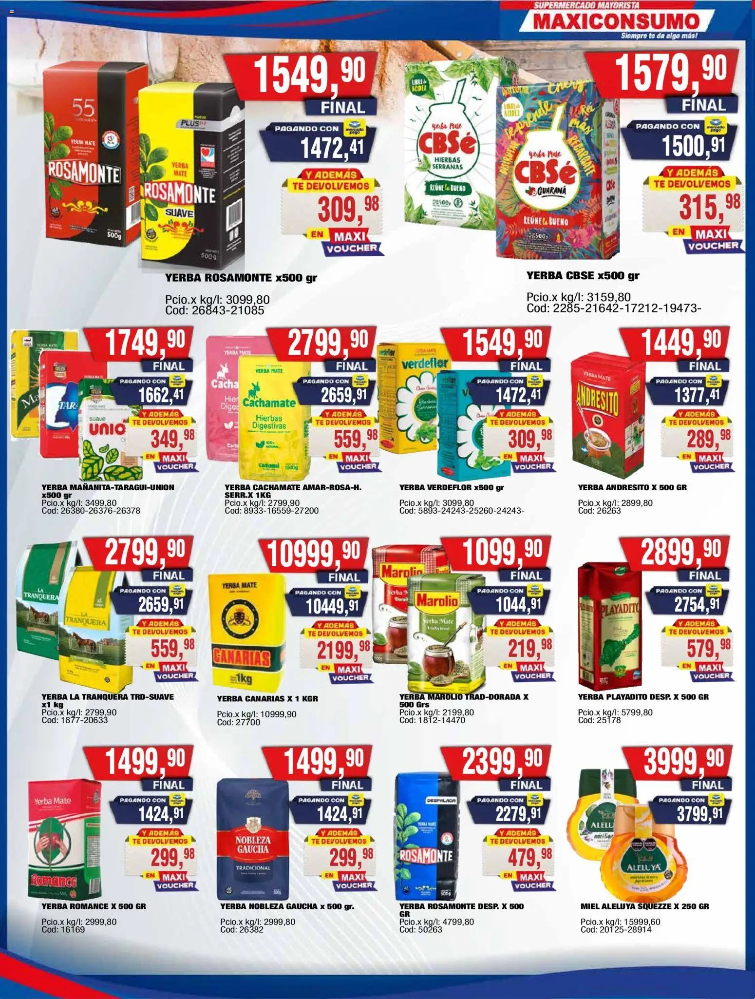 Vista previa del folleto de la tienda Maxiconsumo válido desde el 12/10/2026 