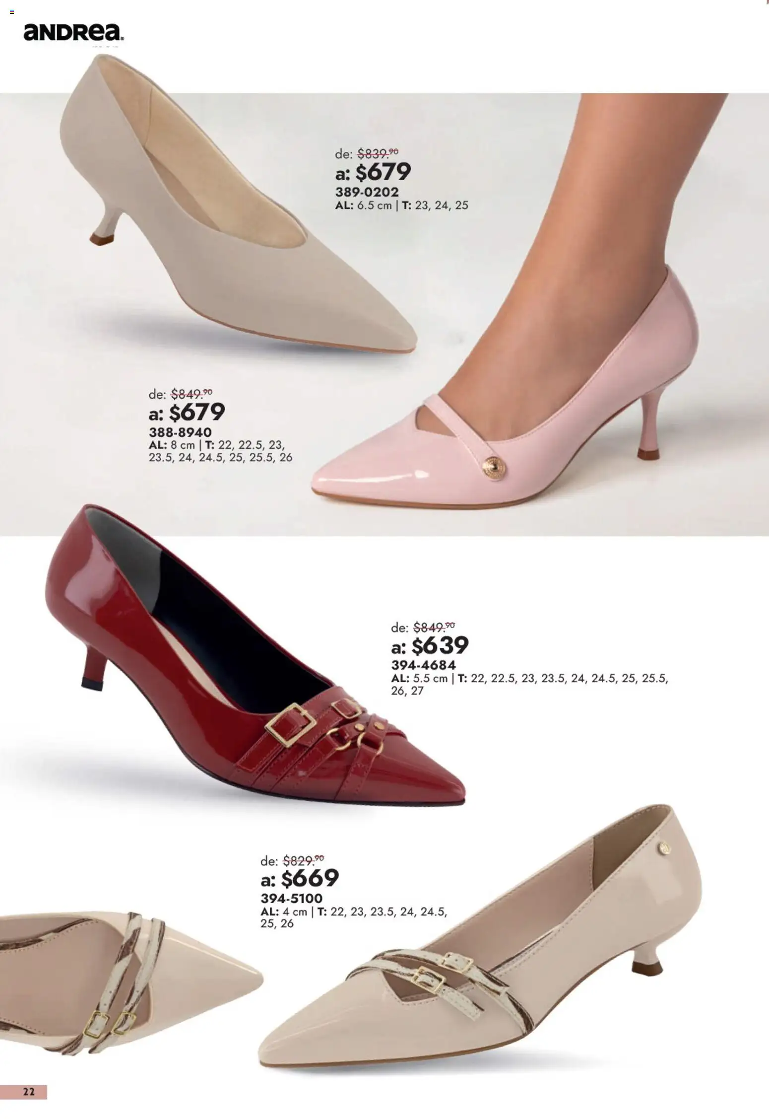 Vista previa las ofertas de la tienda Andrea - Andrea catálogo Outlet desde el 13/09/2026 