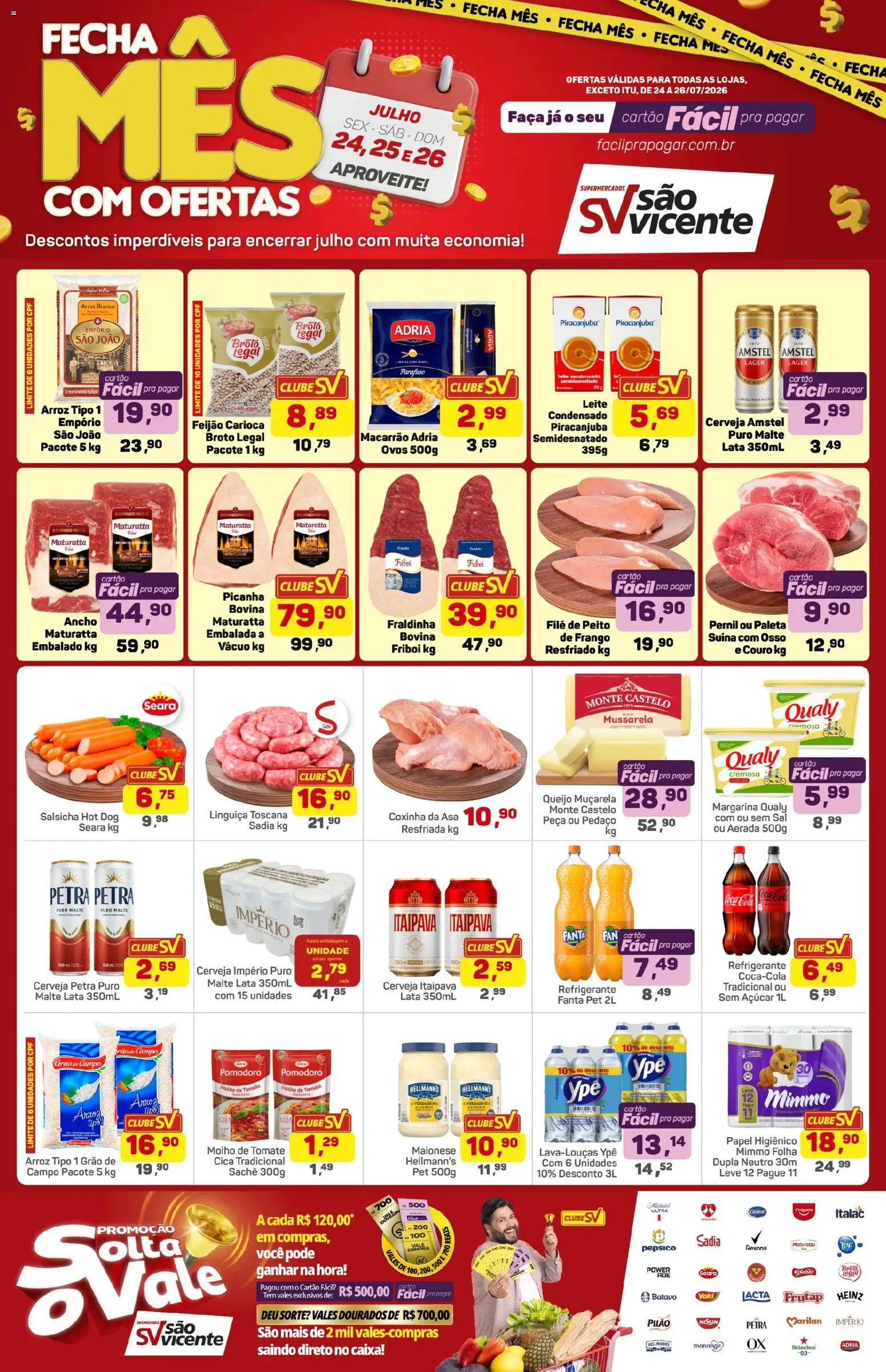 Pré-Visualização do folheto "Supermercados São Vicente - Ofertas da semana" da loja Supermercados São Vicente válido a partir de 24/07/2026