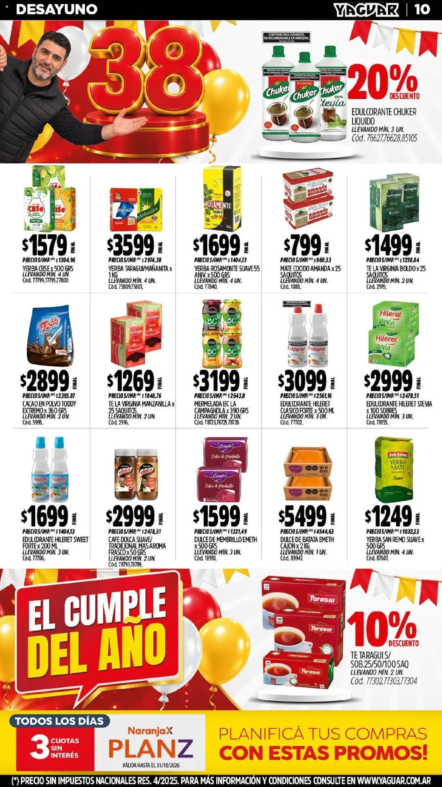 Vista previa del folleto de la tienda Yaguar válido desde el 19/10/2026 
