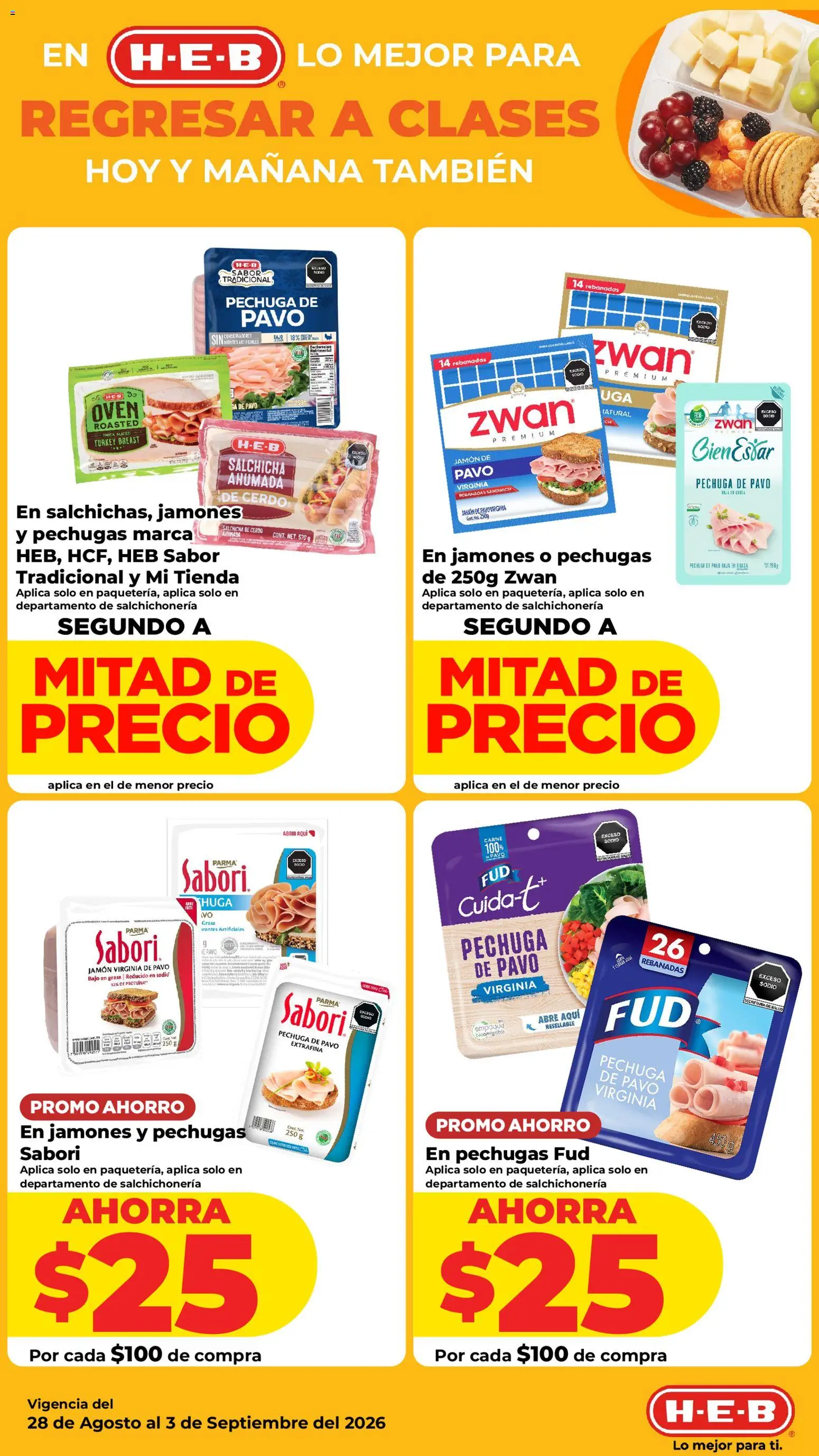 Vista previa las ofertas de la tienda H-E-B - H-E-B folleto desde el 28/08/2026 