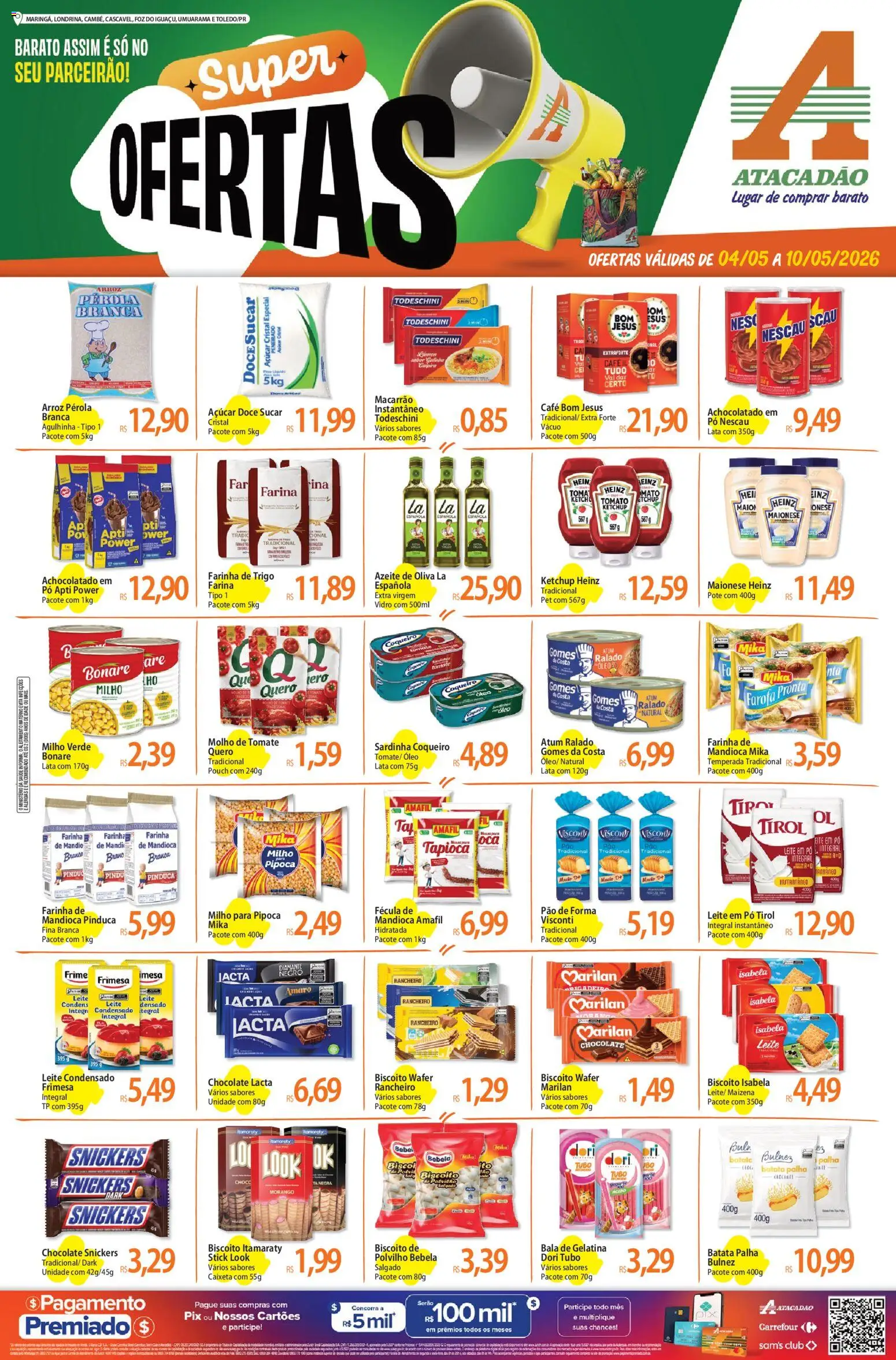 Pré-Visualização do folheto "Atacadão ofertas - PR" da loja Atacadão válido a partir de 04/05/2026