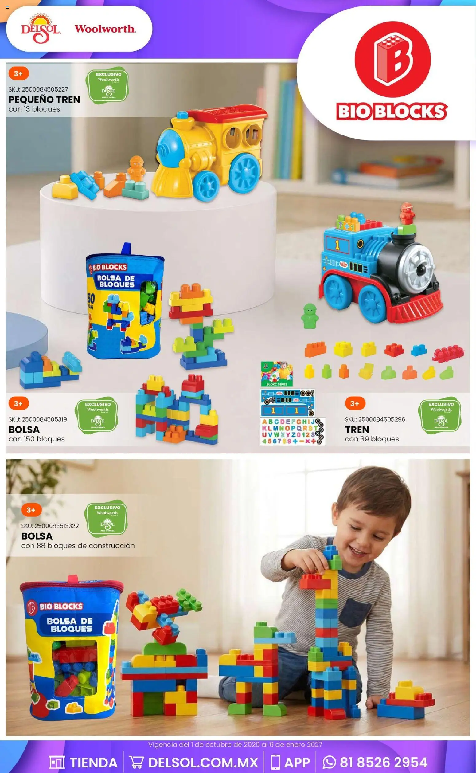 Vista previa las ofertas de la tienda Del Sol y Woolworth - Del Sol y Woolworth catálogo El Castillo del Juguete desde el 01/10/2026 - Bolsa