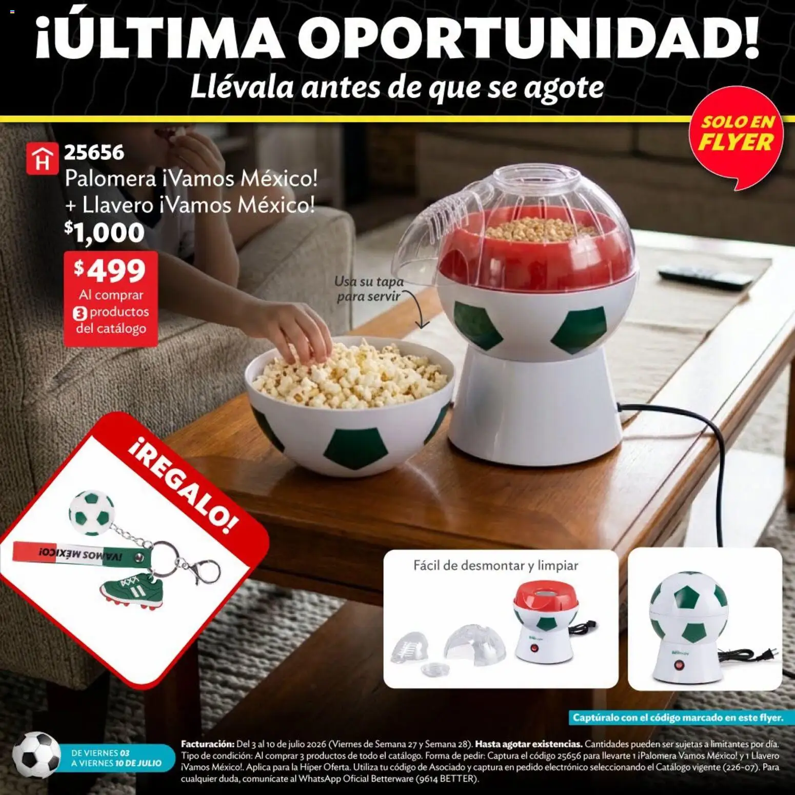 Vista previa las ofertas de la tienda Betterware - Betterware catálogo Llévate tus favoritos desde el 03/07/2026 - Llavero
