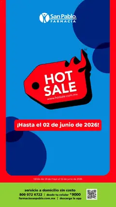 Vista previa las ofertas de la tienda Farmacia San Pablo - Farmacia San Pablo Hot Sale desde el 25/05/2026 