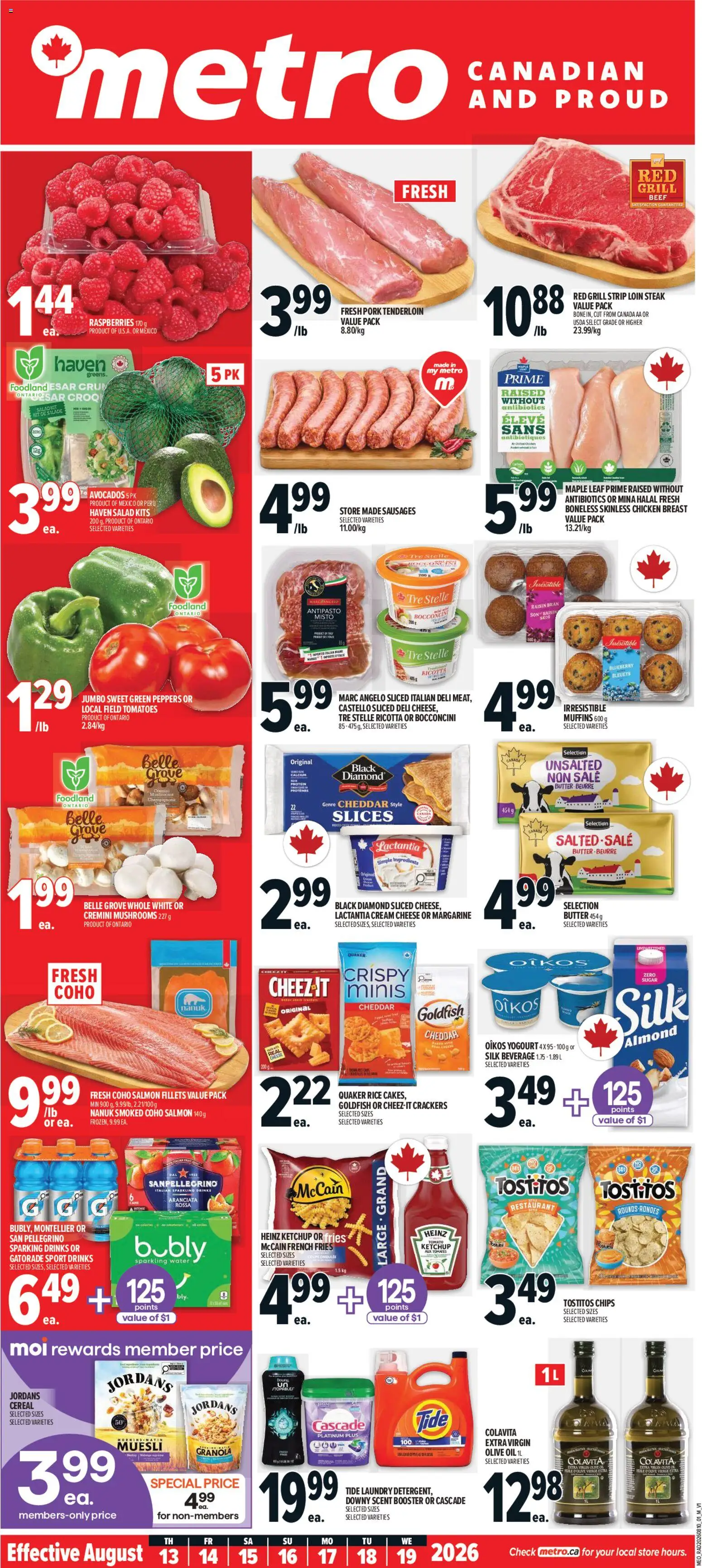 Preview of leaflet Metro weekly flyer / circulaire from shop Metro is valid from Aug 13, 2026