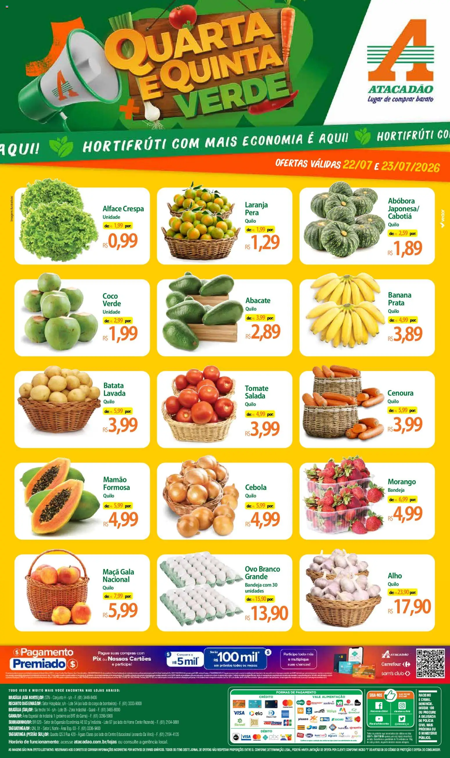 Pré-Visualização do folheto "Atacadão ofertas - DF" da loja Atacadão válido a partir de 22/07/2026