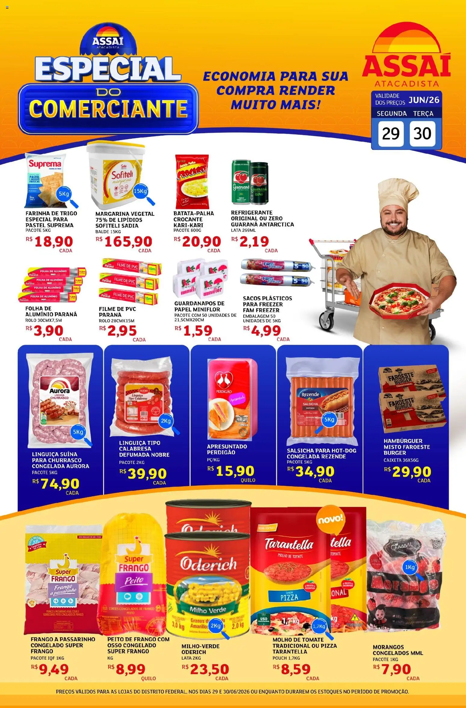 Pré-Visualização do folheto "Assaí Atacadista ofertas - DF" da loja Assaí Atacadista válido a partir de 29/06/2026