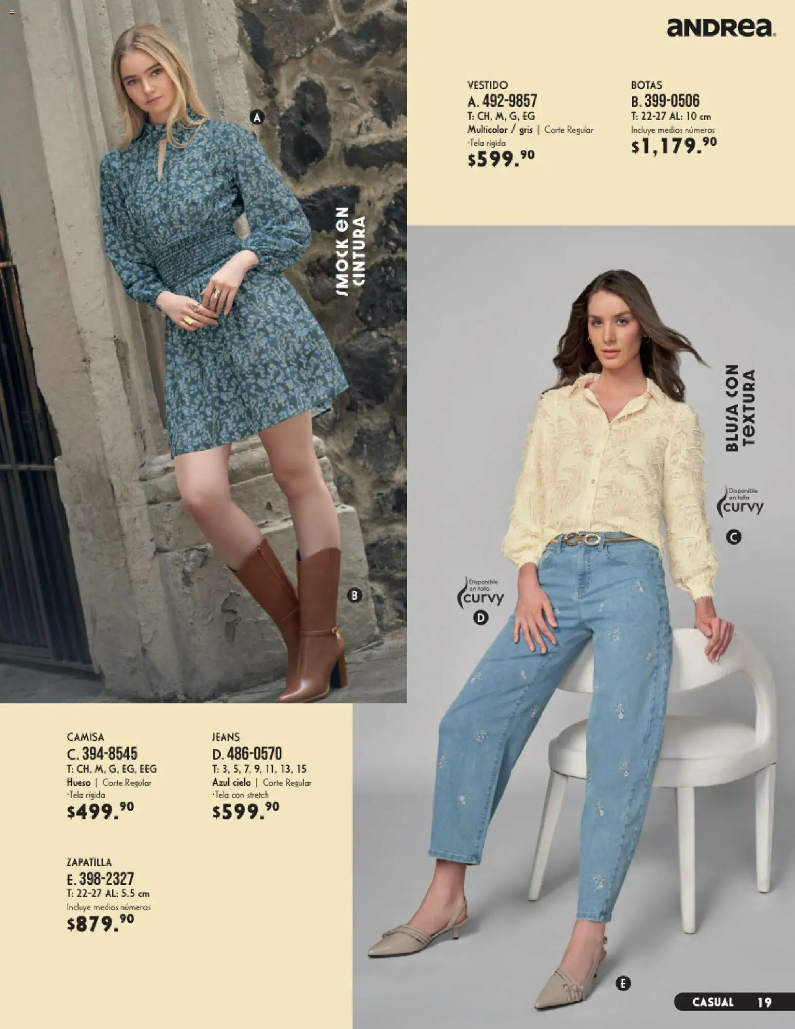Vista previa las ofertas de la tienda Andrea - Andrea catálogo Vestir desde el 23/08/2026 
