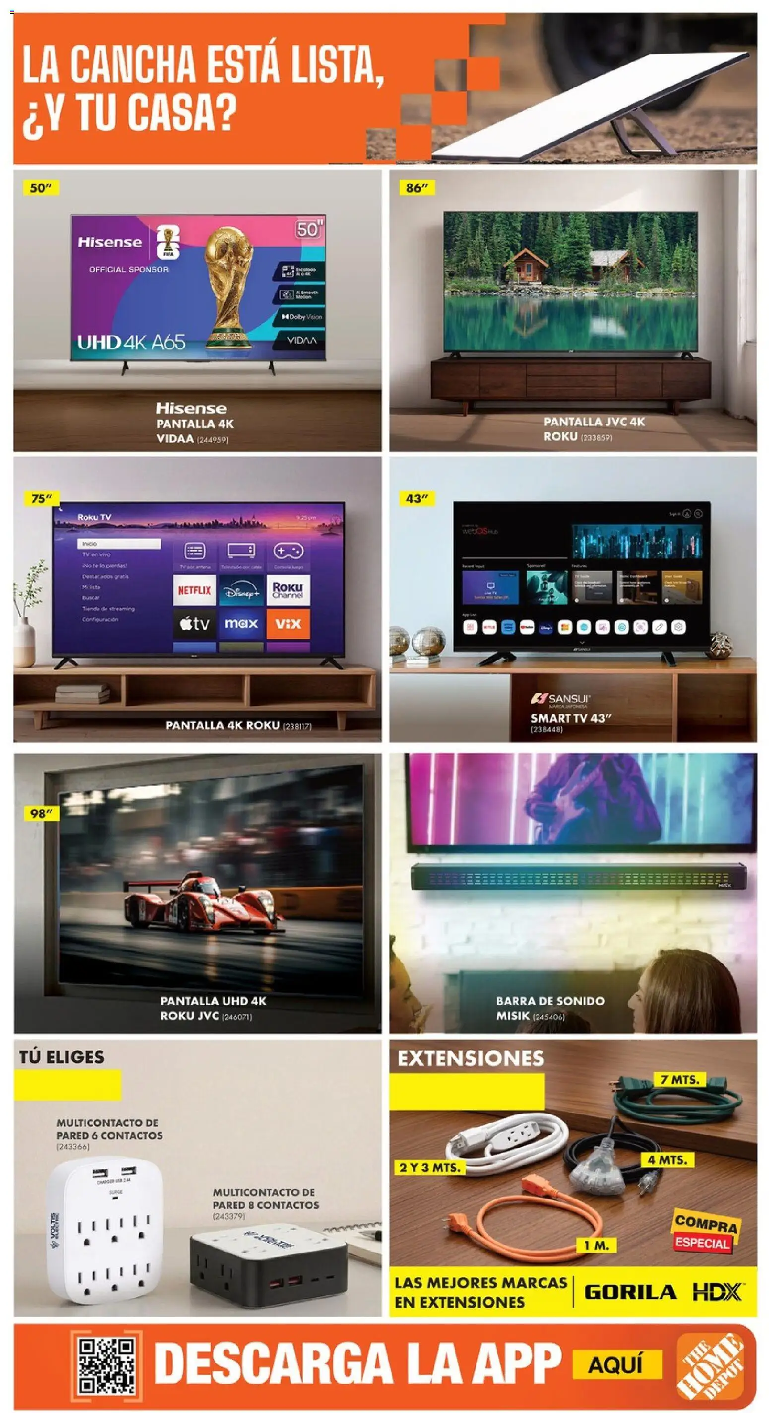 Vista previa las ofertas de la tienda Home Depot - Home Depot catálogo desde el 18/06/2026 - Barra de sonido, Barra