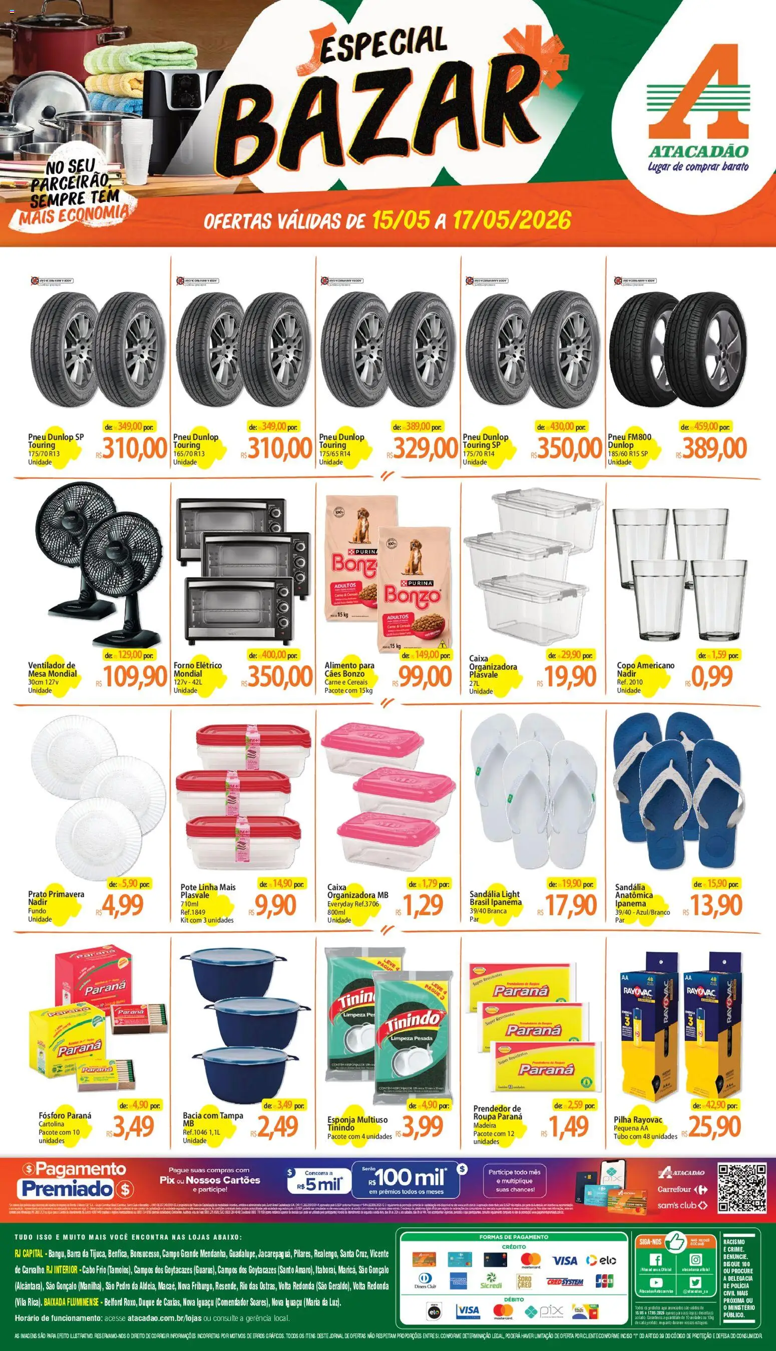 Pré-Visualização do folheto "Atacadão ofertas - RJ" da loja Atacadão válido a partir de 15/05/2026