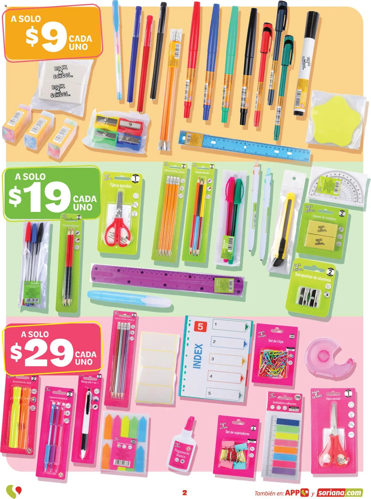 Vista previa las ofertas de la tienda Soriana - Soriana Regresa a clases ¡Bien listo! Híper Nacional desde el 13/08/2026 