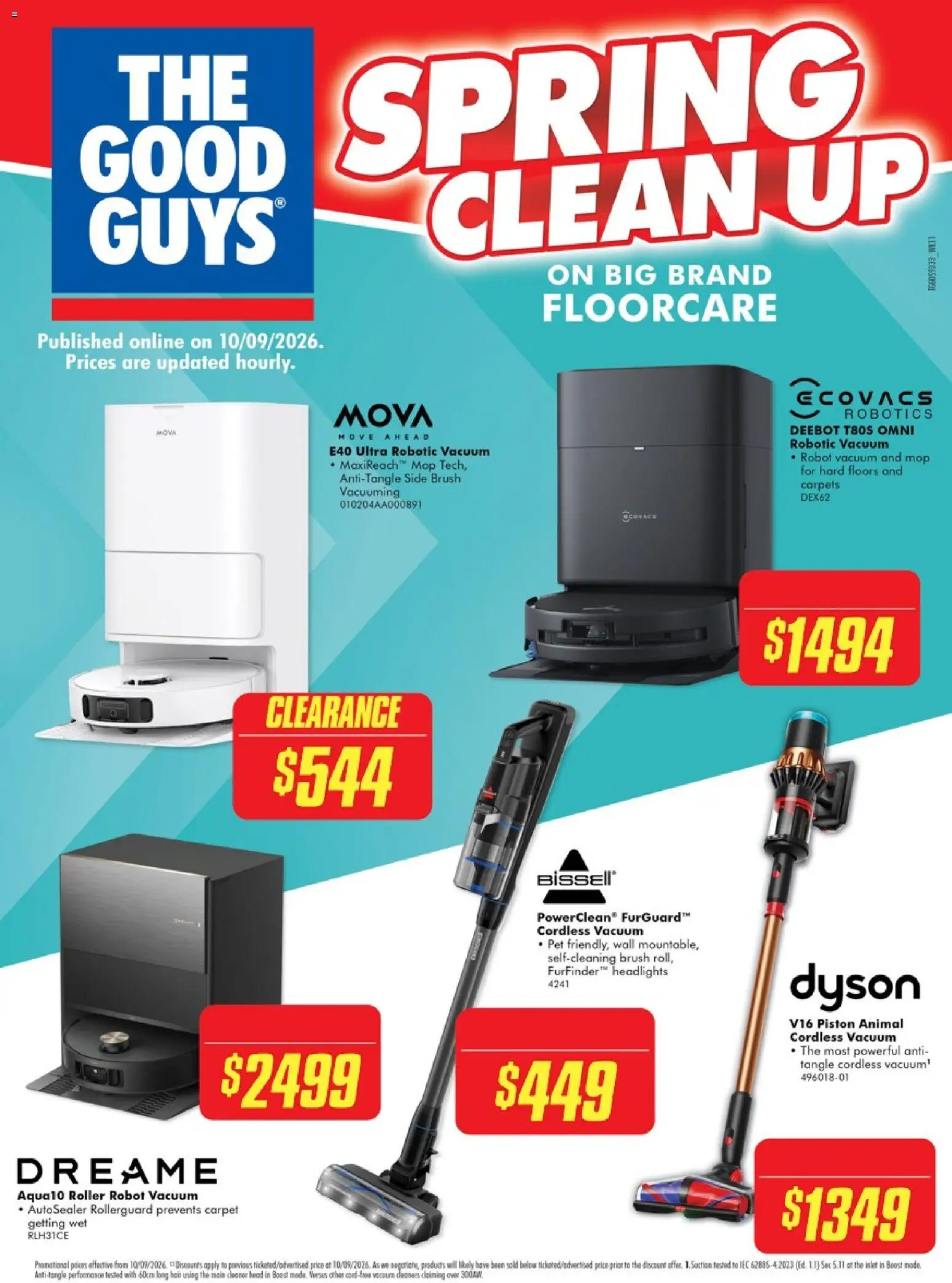Preview of catalogue The Good Guys Spring Clean Up from shop The Good Guys valid 10/09/2026