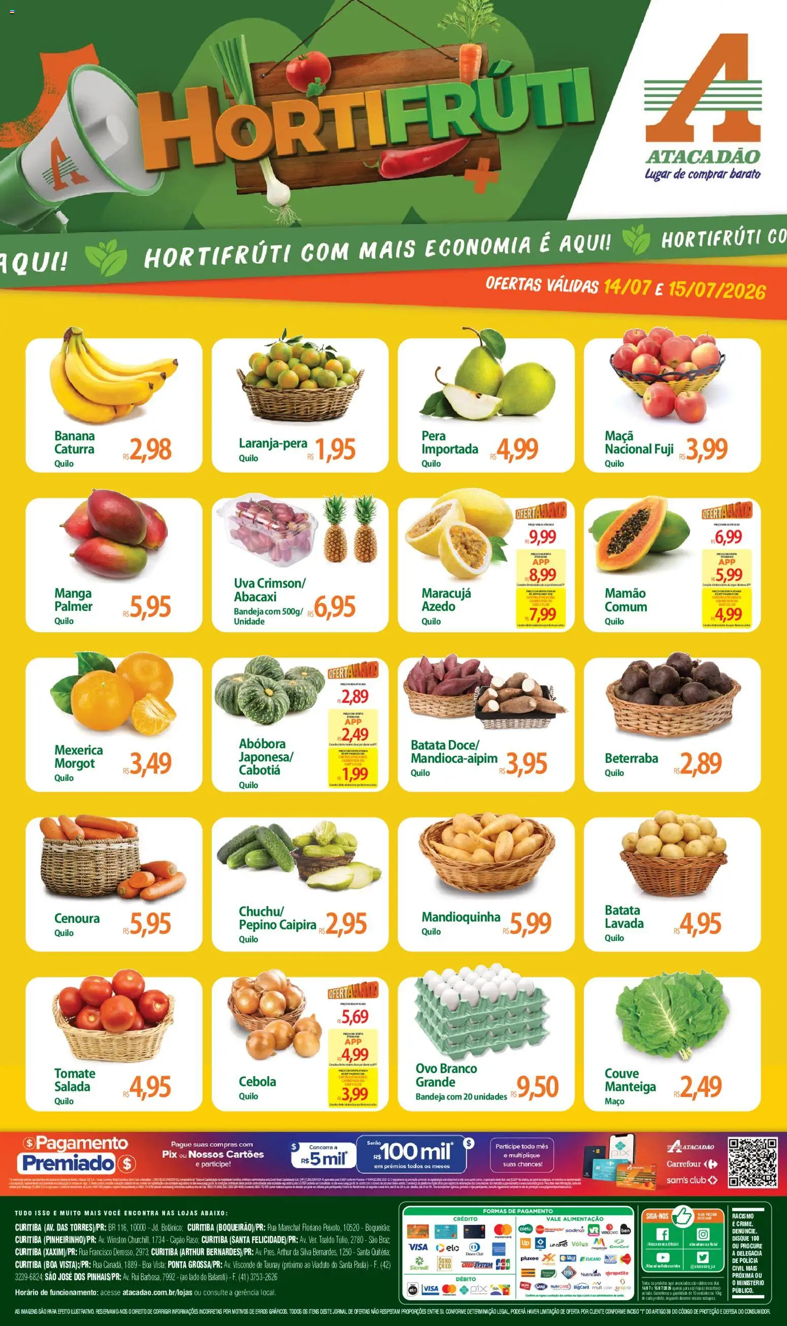 Pré-Visualização do folheto "Atacadão ofertas - PR" da loja Atacadão válido a partir de 14/07/2026