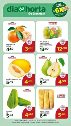 Pré-Visualização do folheto "Supermercado Guanabara - Ofertas da semana" da loja Supermercado Guanabara válido a partir de 21/07/2026