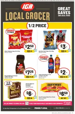 Preview of catalogue IGA catalogue Kambah from shop IGA valid 16/09/2026