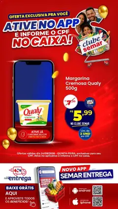 Pré-Visualização do folheto "Semar Supermercado ofertas App" da loja Semar Supermercado válido a partir de 24/09/2026