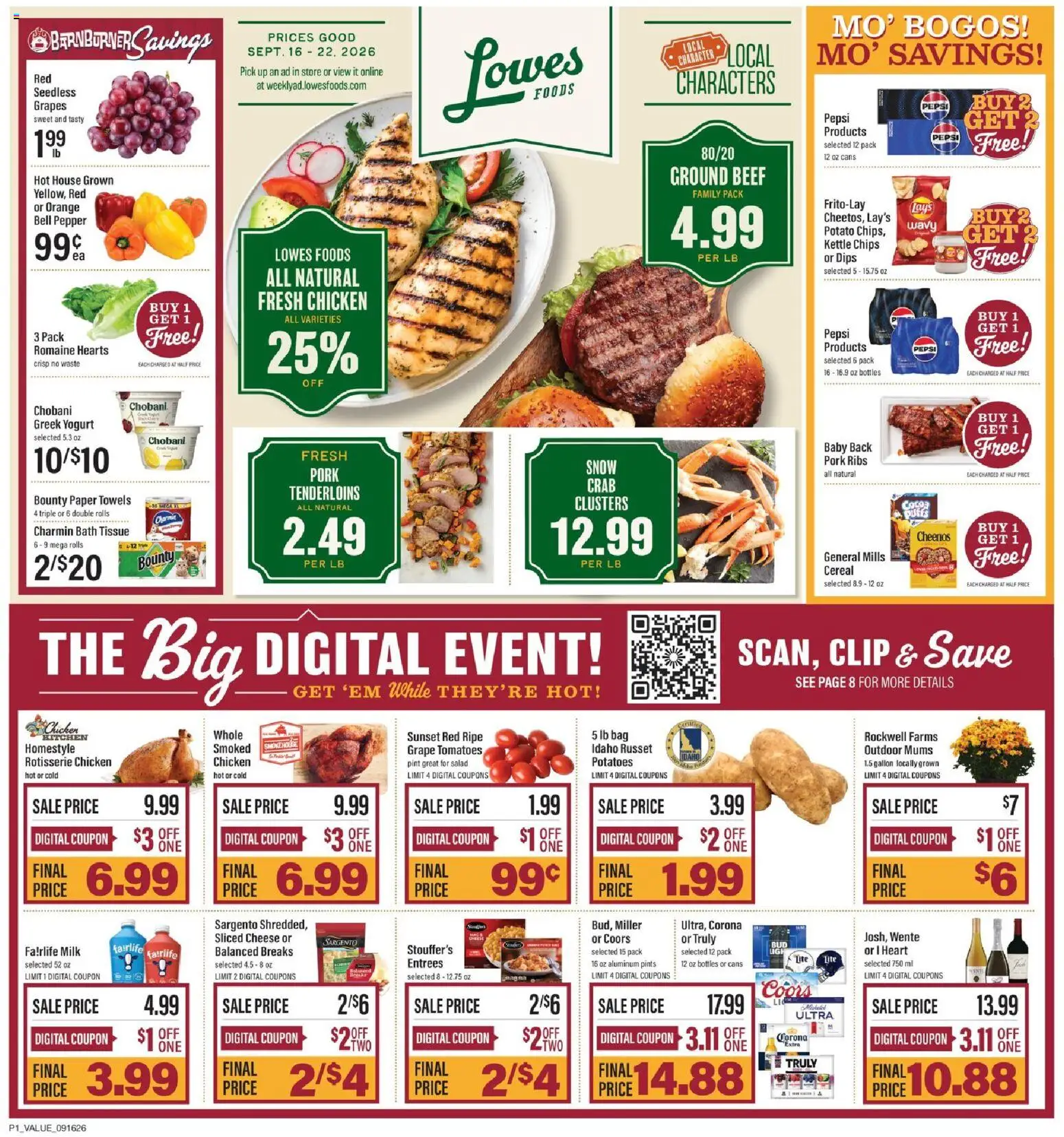 Ad Preview of Lowes Foods Lowes Foods Weekly Ad from 09/16/2026