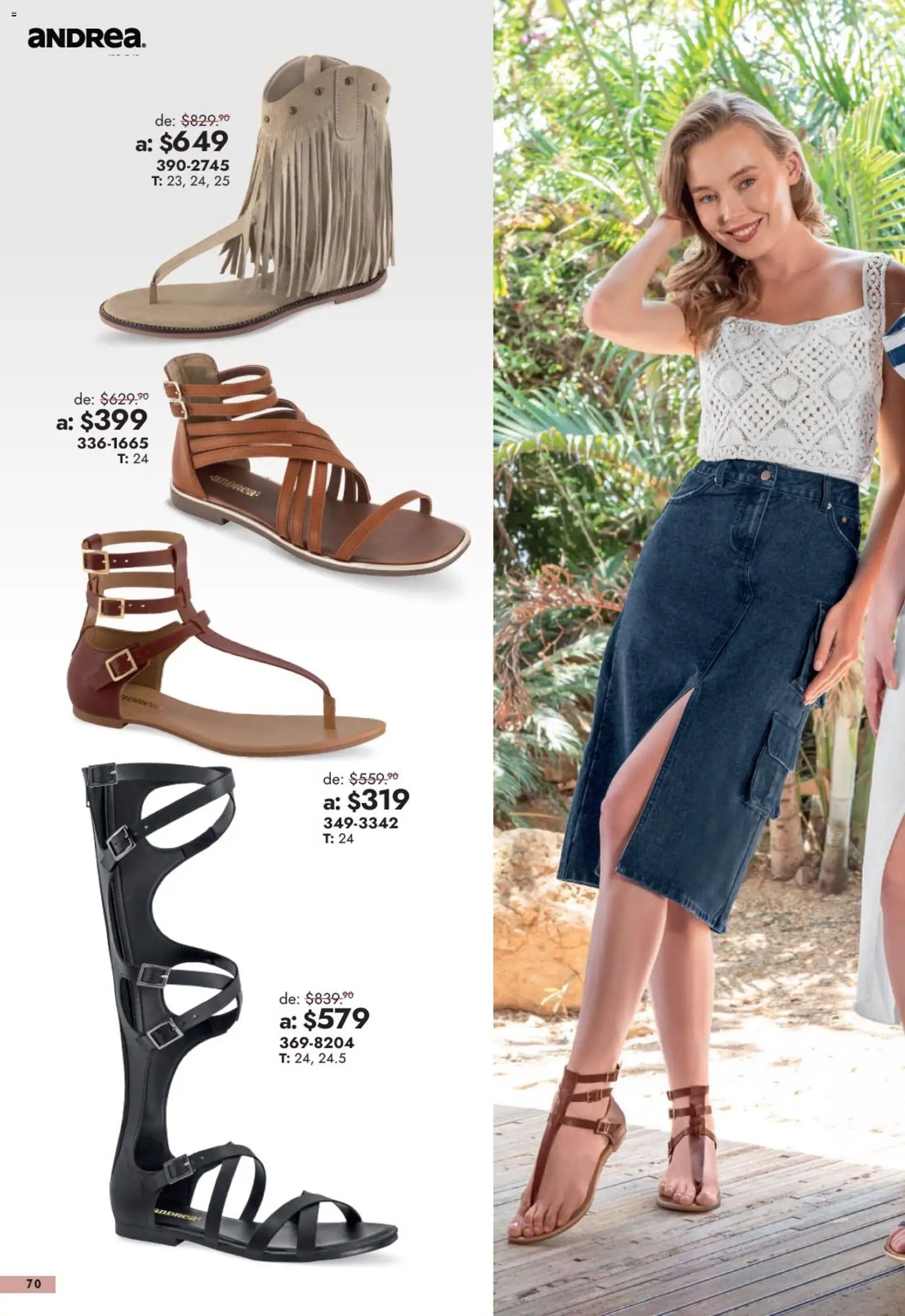 Vista previa las ofertas de la tienda Andrea - Andrea catálogo Outlet desde el 13/09/2026 
