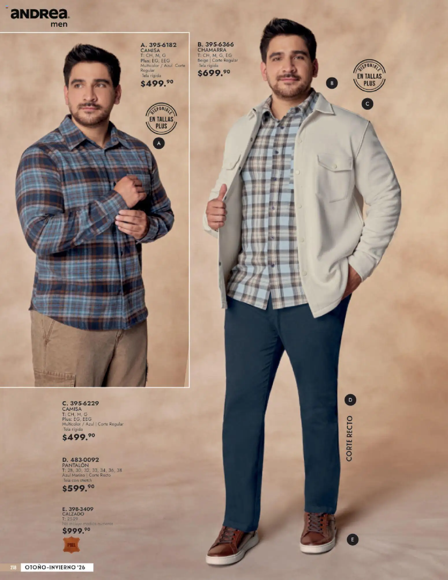 Vista previa las ofertas de la tienda Andrea - Andrea catálogo Vestir Caballero desde el 23/08/2026 