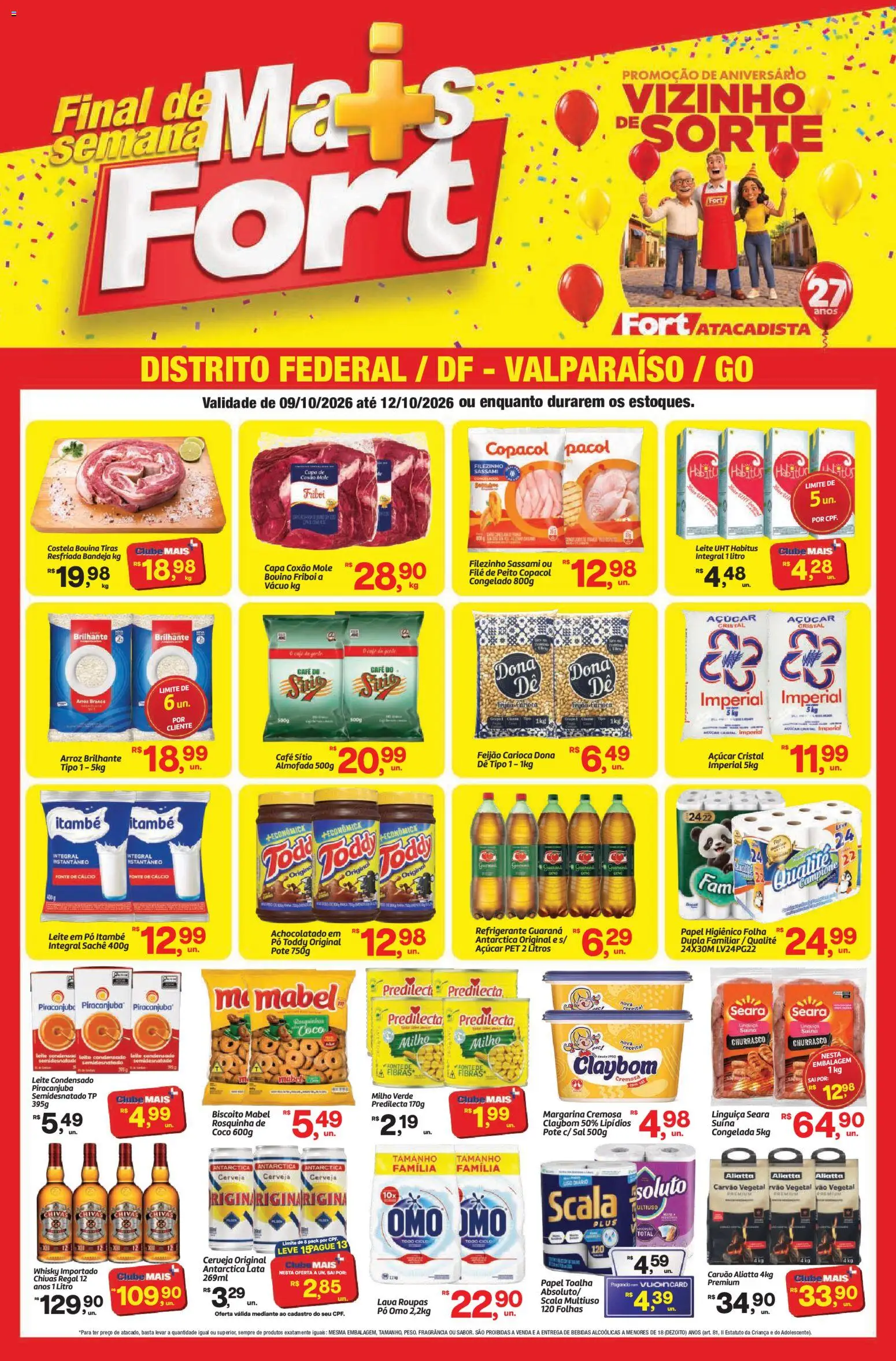 Pré-Visualização do folheto "Fort Atacadista ofertas FDS" da loja Fort Atacadista válido a partir de 09/10/2026