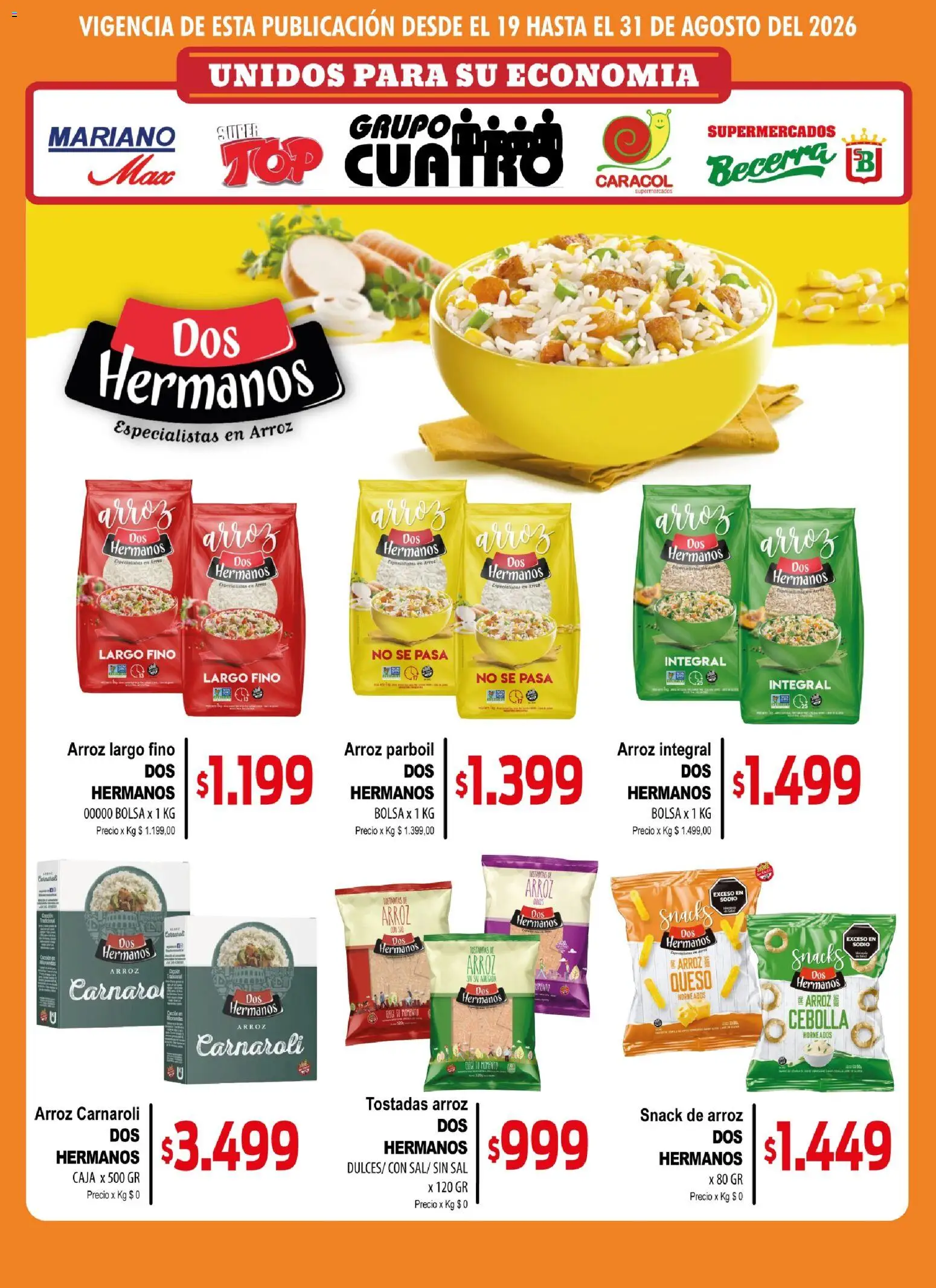 Vista previa del folleto de la tienda Mariano Max válido desde el 19/08/2026 