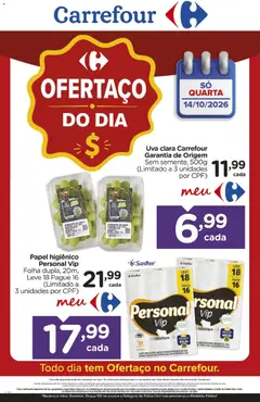 Pré-Visualização do folheto "Carrefour ofertas do Dia" da loja Carrefour válido a partir de 14/10/2026