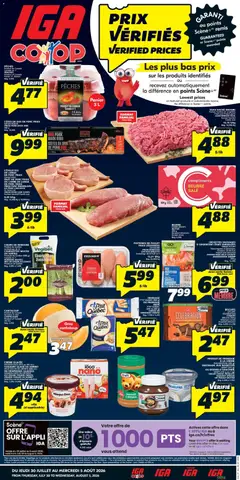 Preview of leaflet IGA weekly flyer / circulaire from shop IGA is valid from Jul 30, 2026