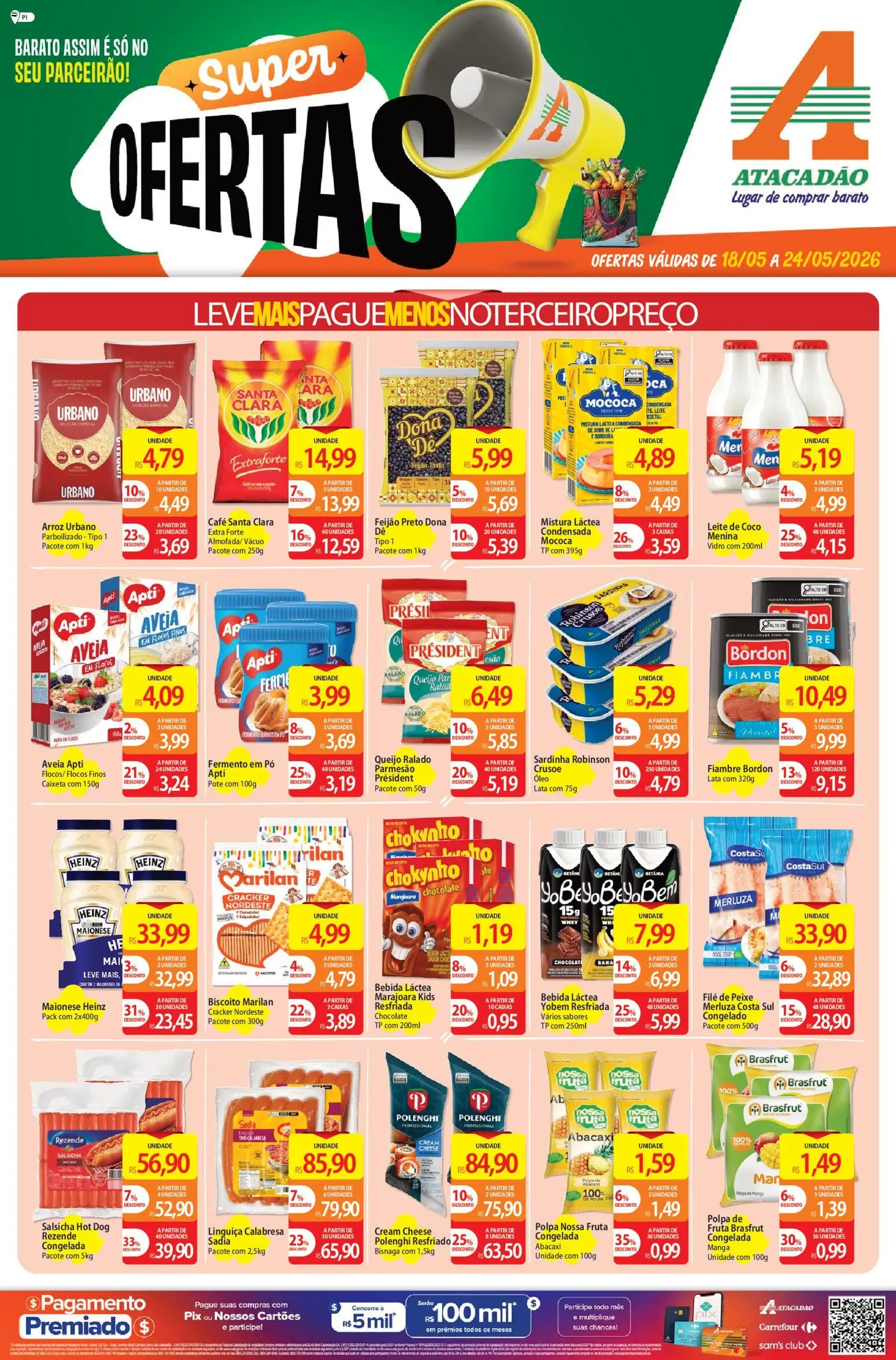Pré-Visualização do folheto "Atacadão ofertas - PI" da loja Atacadão válido a partir de 18/05/2026