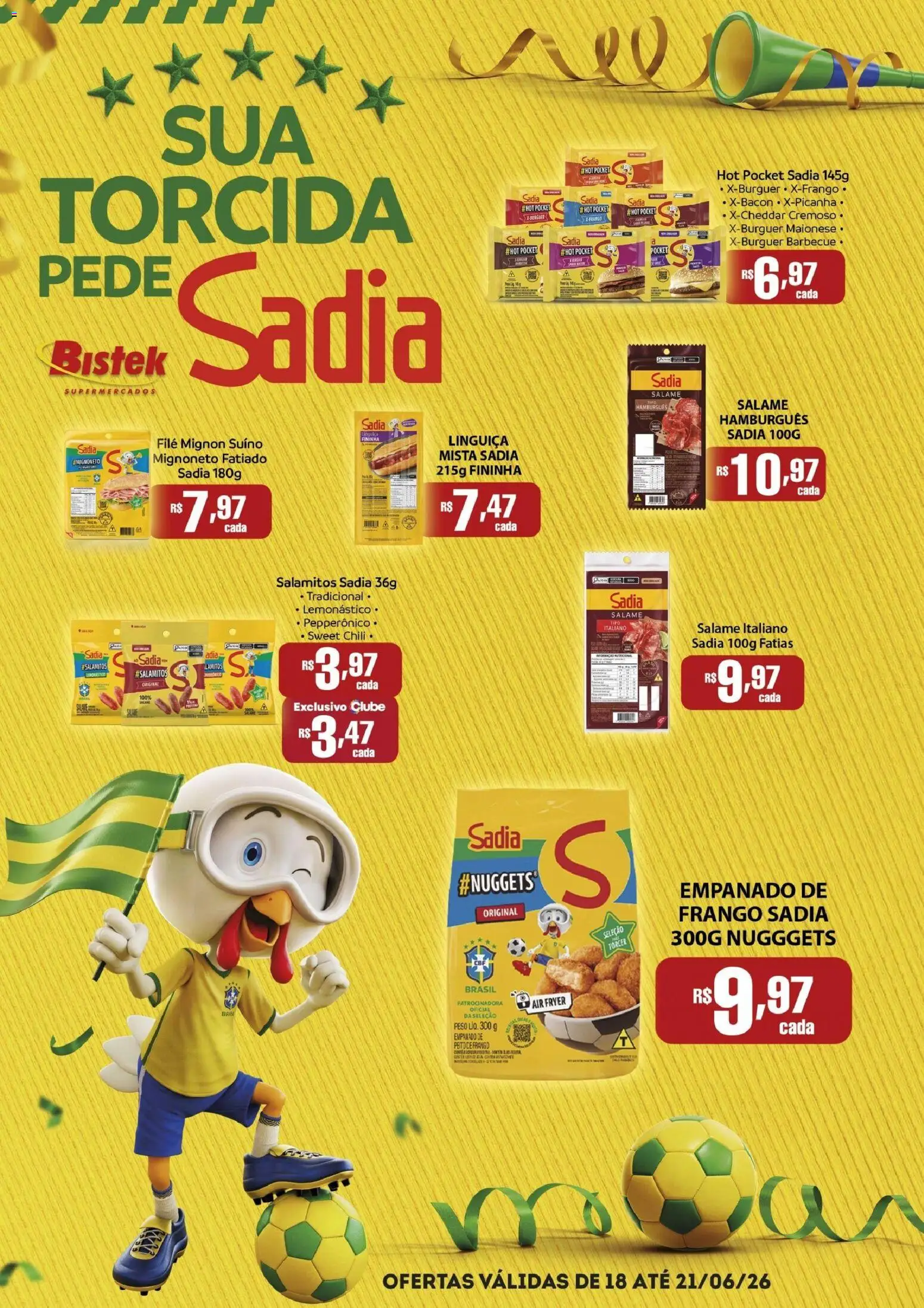 Pré-Visualização do folheto "Bistek Supermercados ofertas Copa Sadia" da loja Bistek Supermercados válido a partir de 18/06/2026