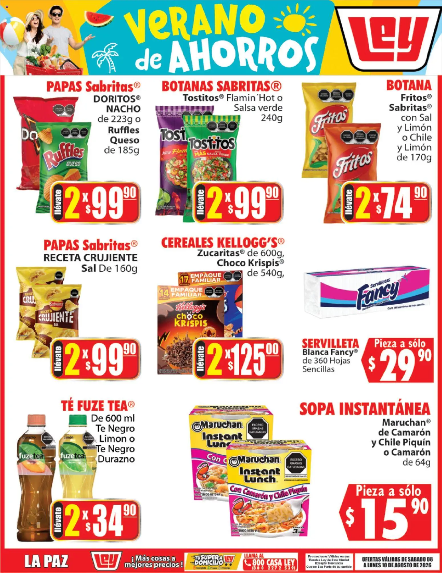 Vista previa las ofertas de la tienda Casa Ley - Casa Ley folleto Verano de ahorros desde el 08/08/2026 