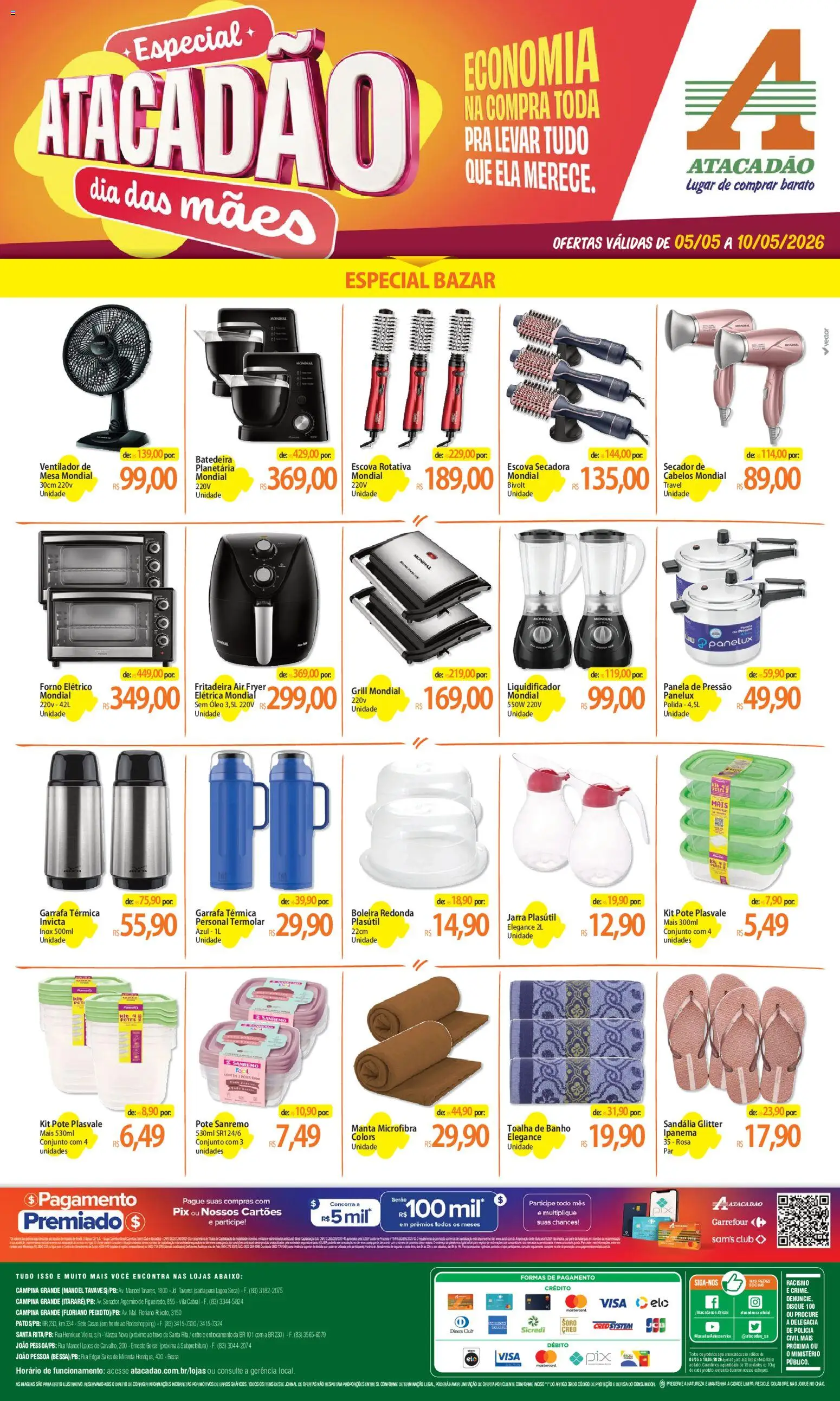 Pré-Visualização do folheto "Atacadão ofertas - PB" da loja Atacadão válido a partir de 05/05/2026