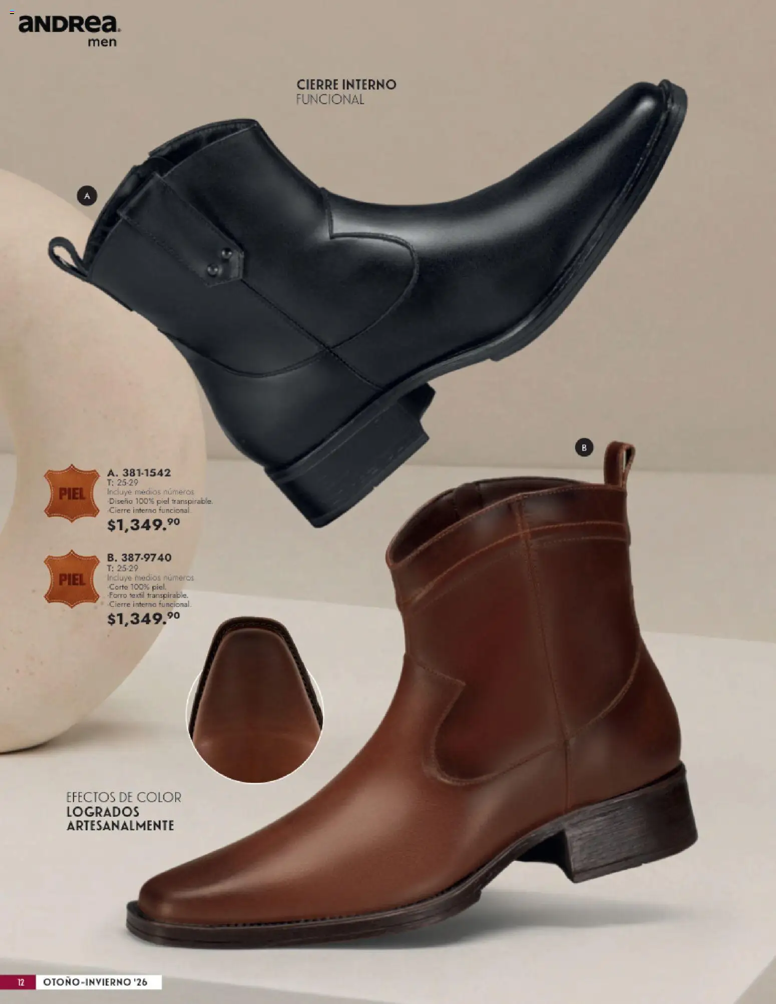 Vista previa las ofertas de la tienda Andrea - Andrea catálogo Calzado Caballero desde el 23/08/2026 