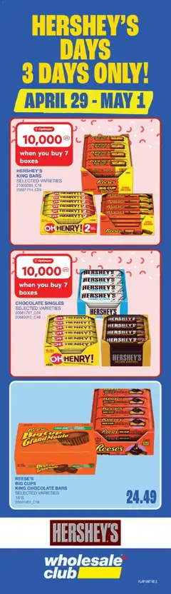 Un aperçu du dépliant Wholesale Club weekly flyer / circulaire du magasin Wholesale Club est valide à partir 23 avr. 2026