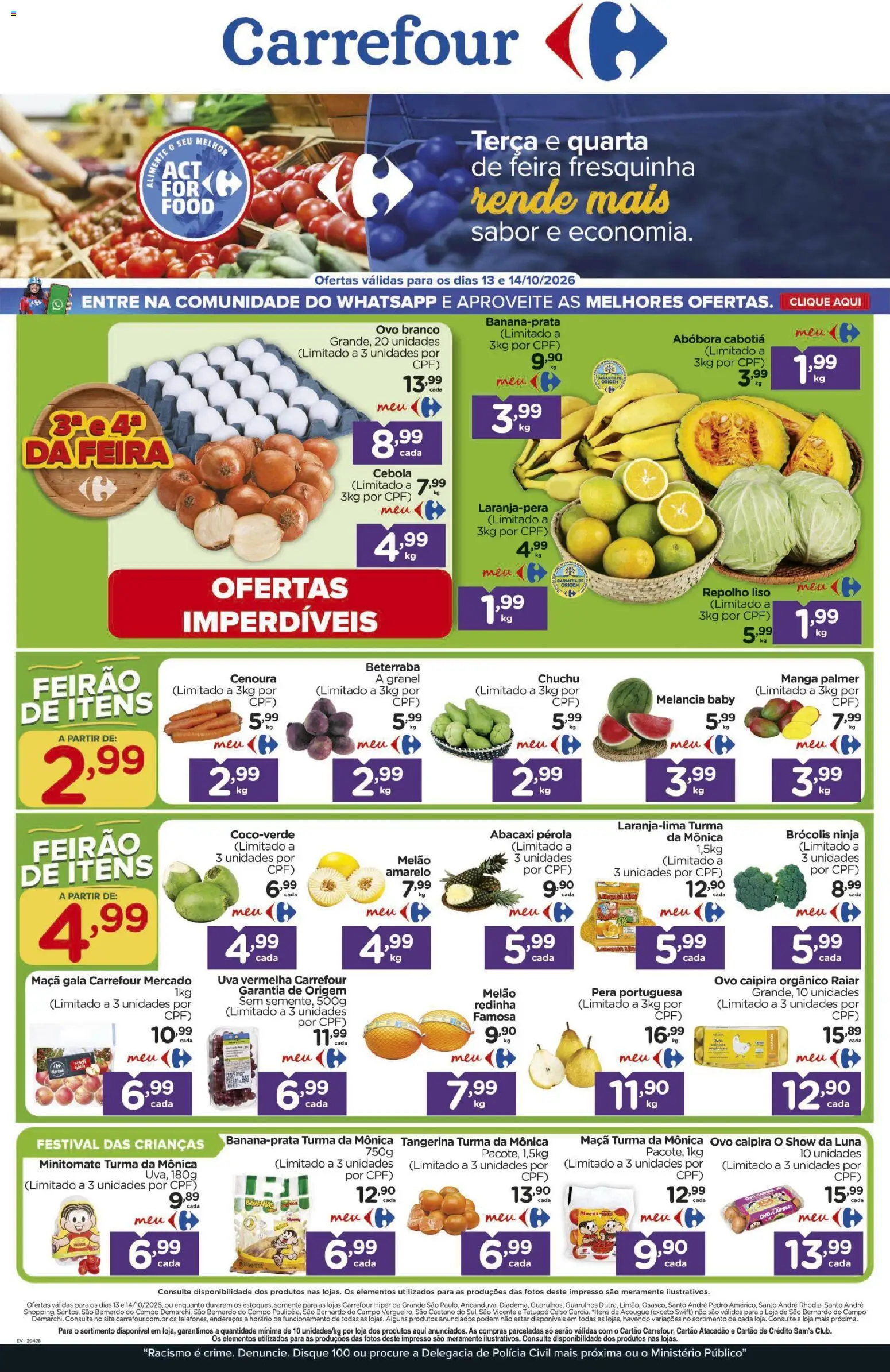 Pré-Visualização do folheto "Carrefour ofertas Feira" da loja Carrefour válido a partir de 13/10/2026