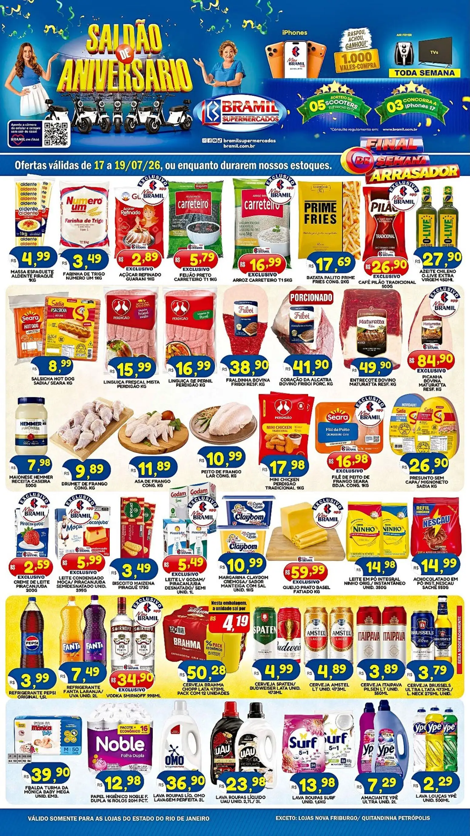 Pré-Visualização do folheto "Bramil Supermercados - Ofertas da semana" da loja Bramil Supermercados válido a partir de 17/07/2026