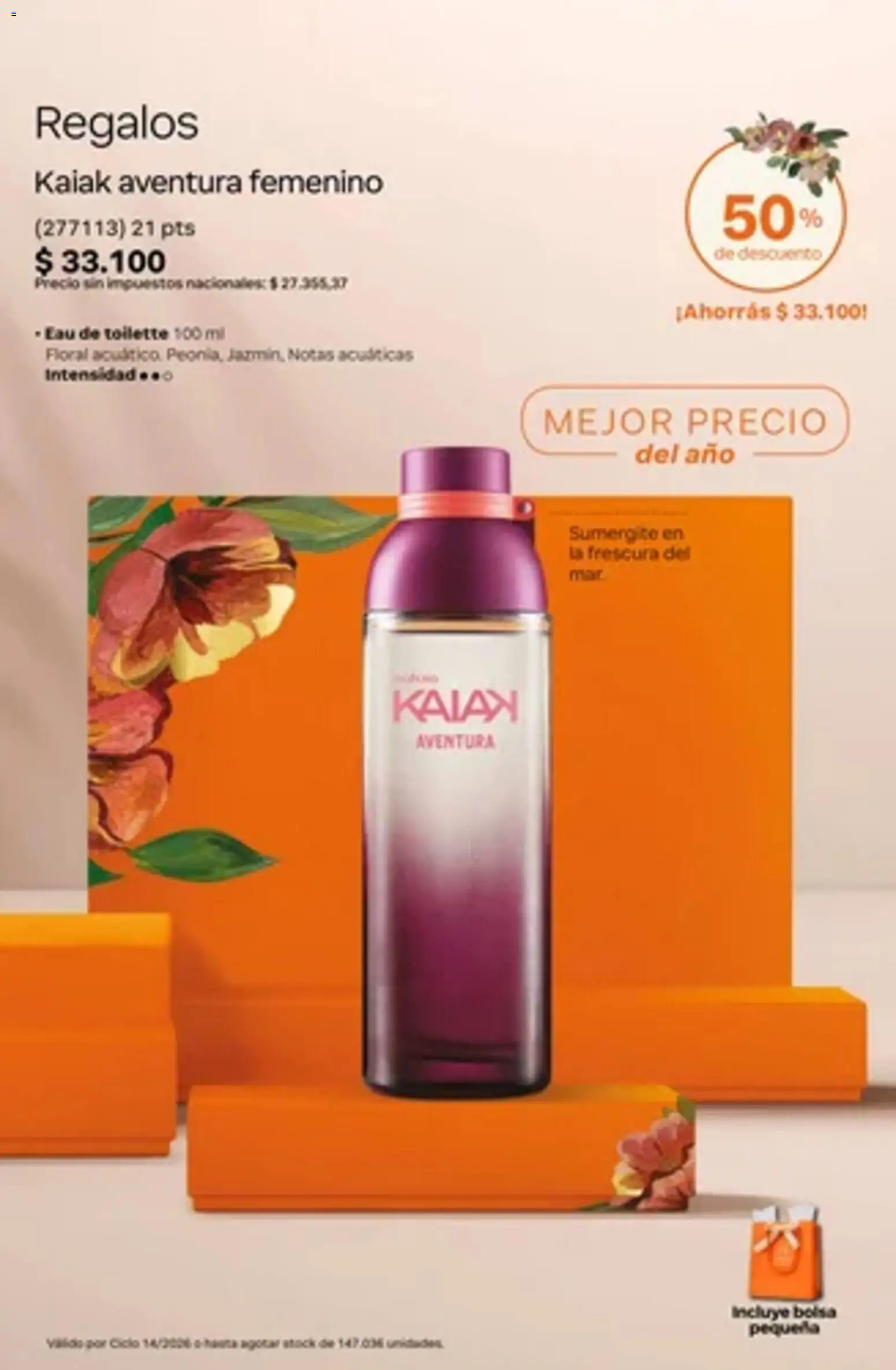 Vista previa del folleto de la tienda Natura válido desde el 01/10/2026 - Bolsa, Eau de toilette