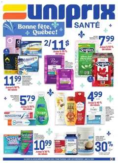 Un aperçu du dépliant Uniprix - Uniprix Sante du magasin Uniprix est valide à partir 18 juin 2026