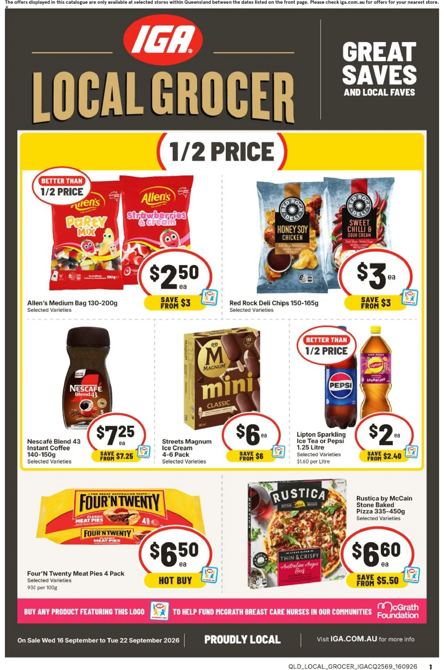 Preview of catalogue IGA catalogue South Brisbane from shop IGA valid 16/09/2026