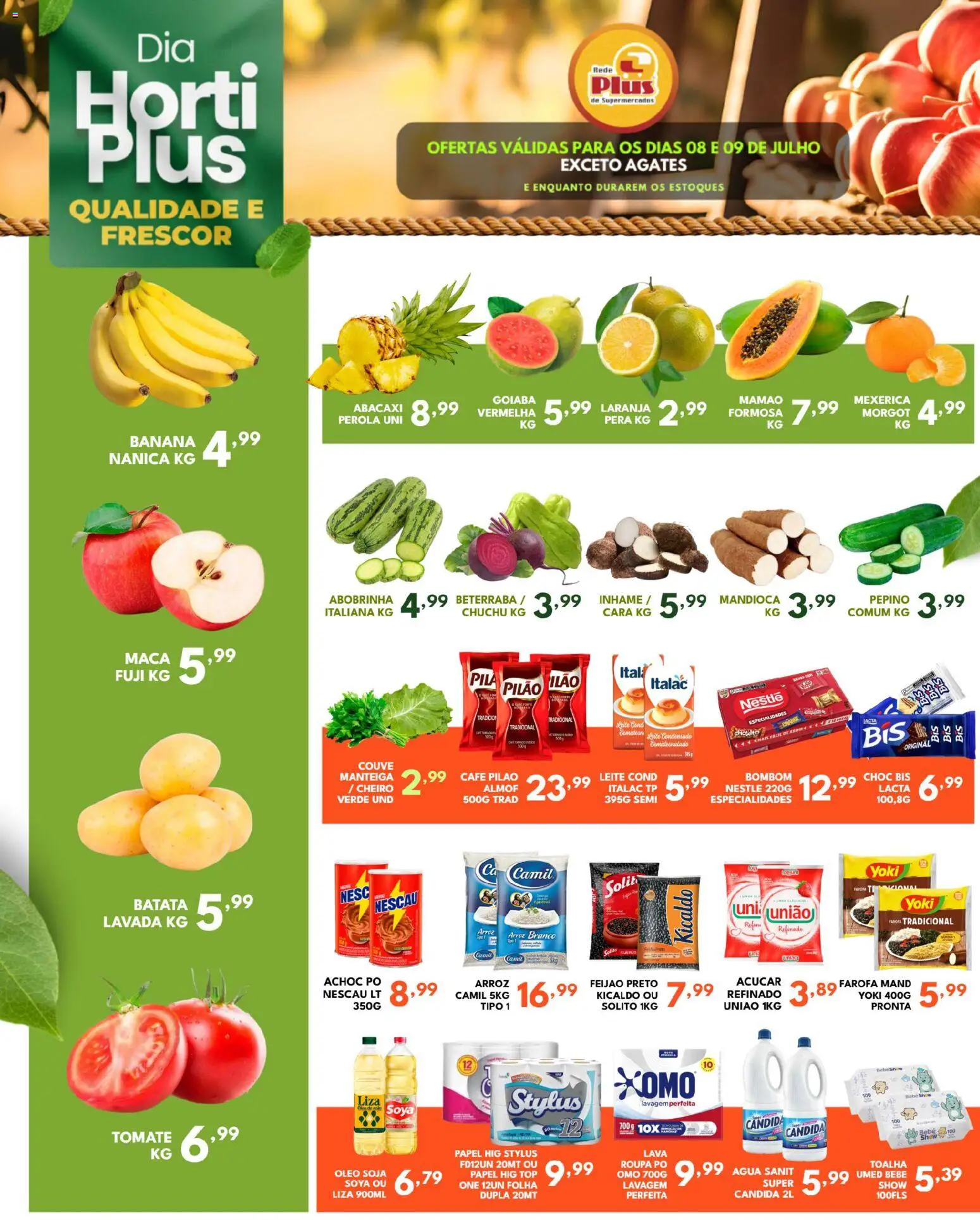 Pré-Visualização do folheto "Rede Plus Supermercados - Ofertas da semana" da loja Rede Plus Supermercados válido a partir de 08/07/2026