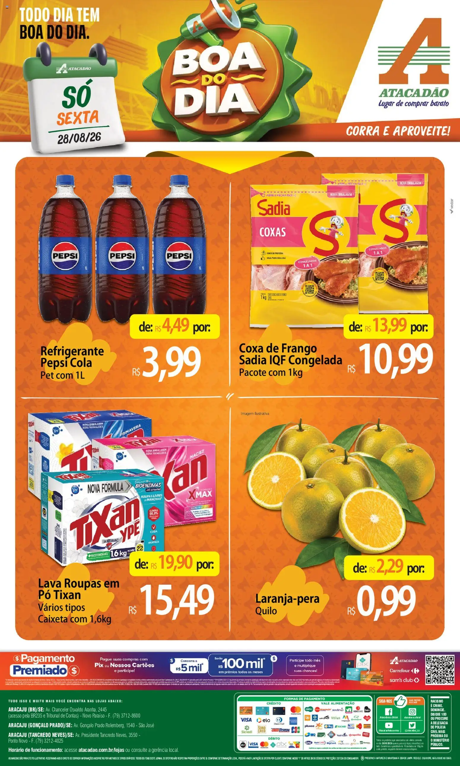 Pré-Visualização do folheto "Atacadão ofertas - SE" da loja Atacadão válido a partir de 28/08/2026