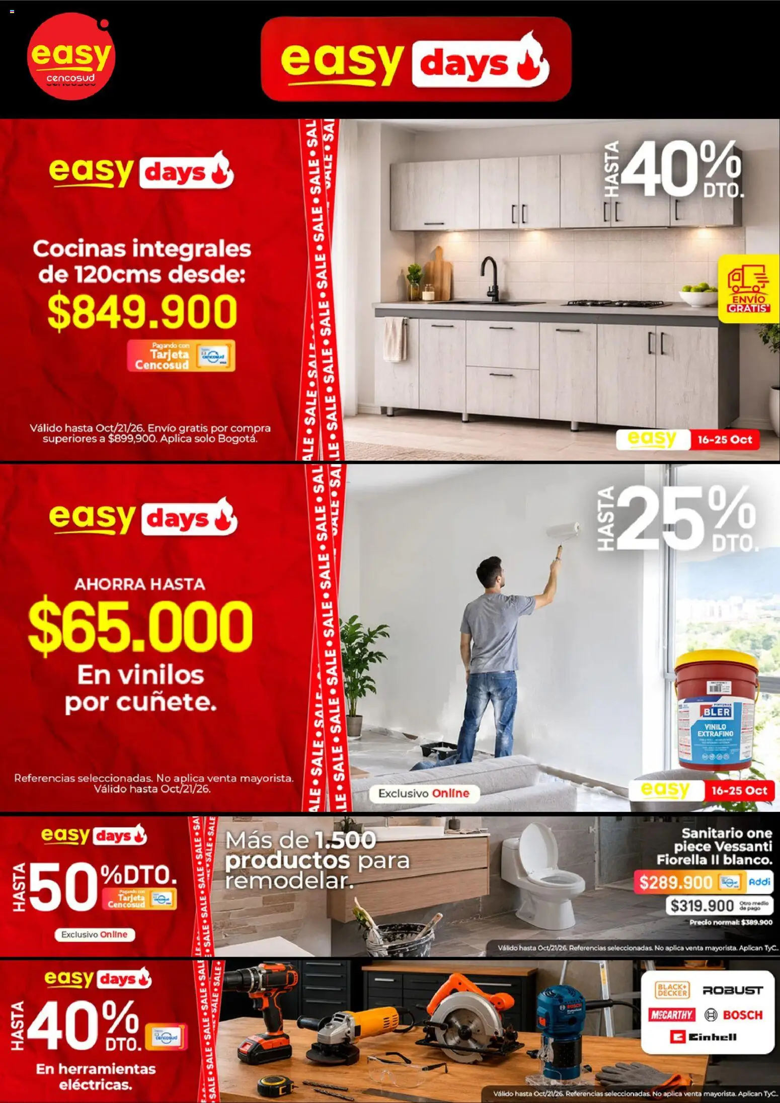  Vista previa del prospecto Easy Days del almacen Easy válida del 16/10/2026 al 