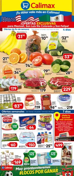Vista previa las ofertas de la tienda Calimax - Calimax folleto Mexicali y SLRC. desde el 01/05/2026 