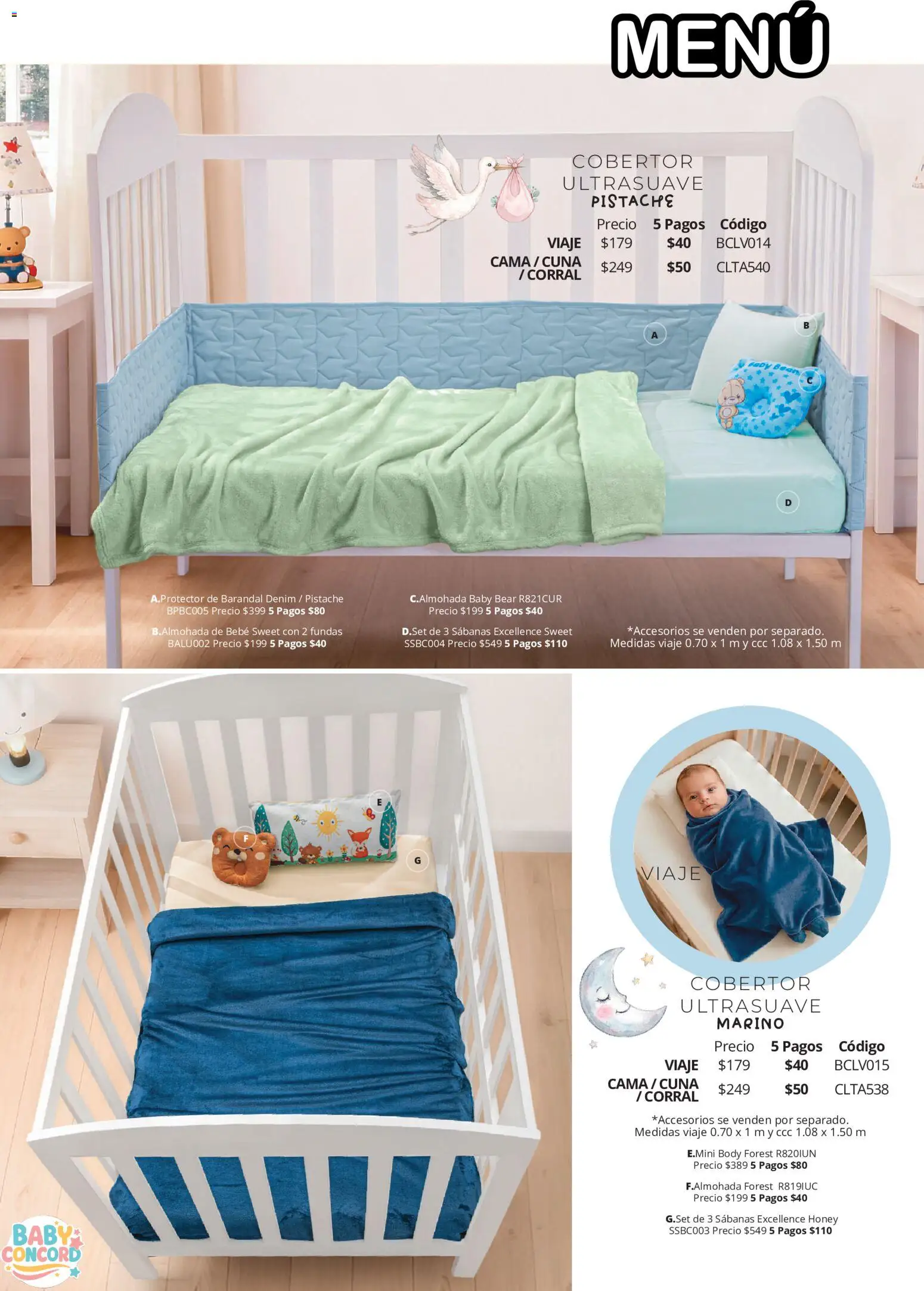 Vista previa las ofertas de la tienda Colchas Concord - Colchas Concord catálogo Colección Bebé desde el 01/08/2026 