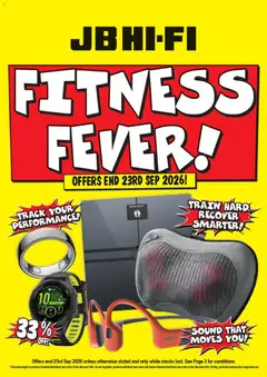 Preview of catalogue JB Hi-Fi - Fitness Fever from shop JB Hi-Fi valid 17 Sept 2026