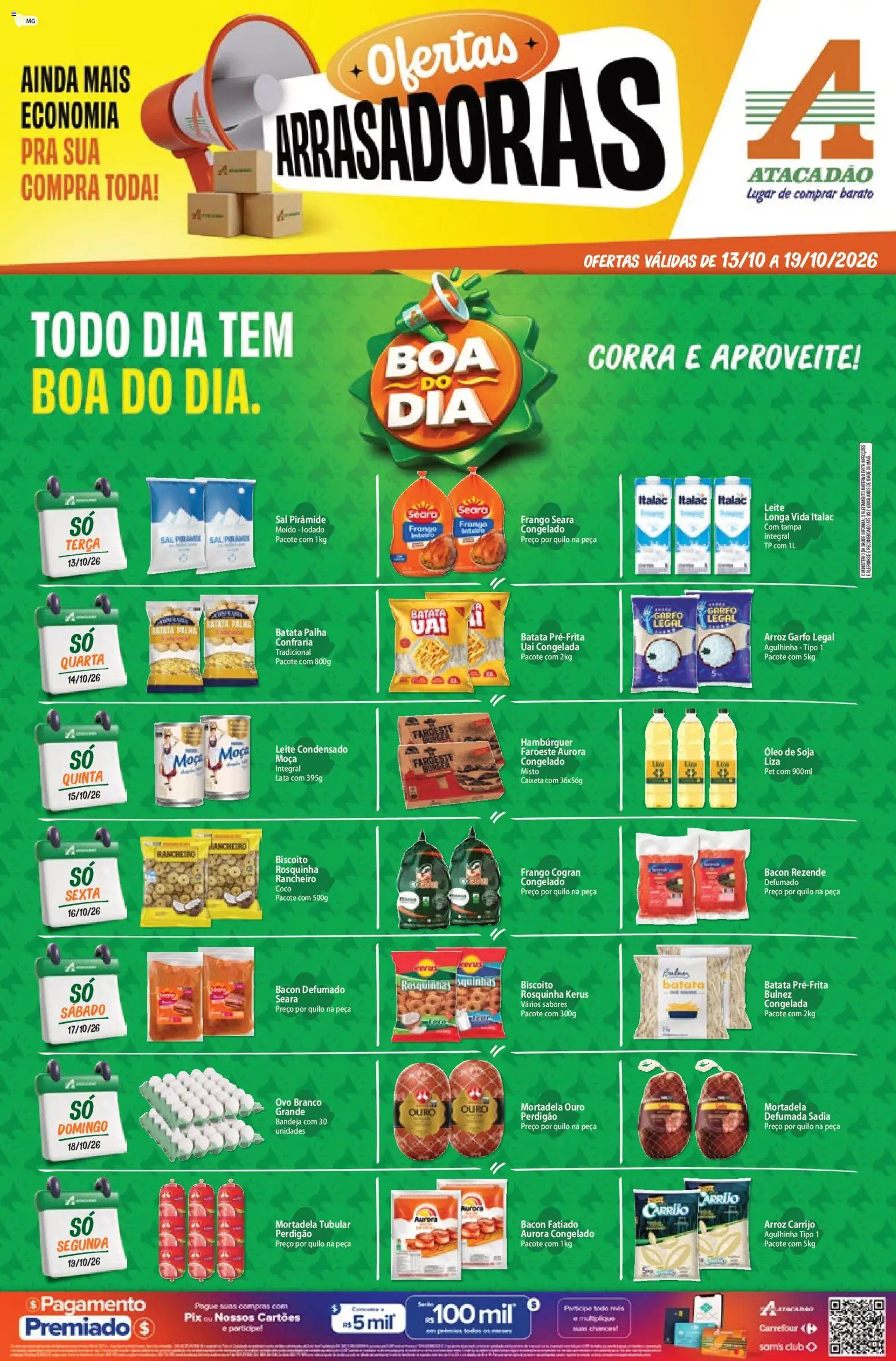 Pré-Visualização do folheto "Atacadão ofertas - MG" da loja Atacadão válido a partir de 13/10/2026