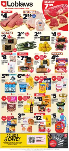 Un aperçu du dépliant Loblaws weekly flyer / circulaire du magasin Loblaws est valide à partir 24 sept. 2026