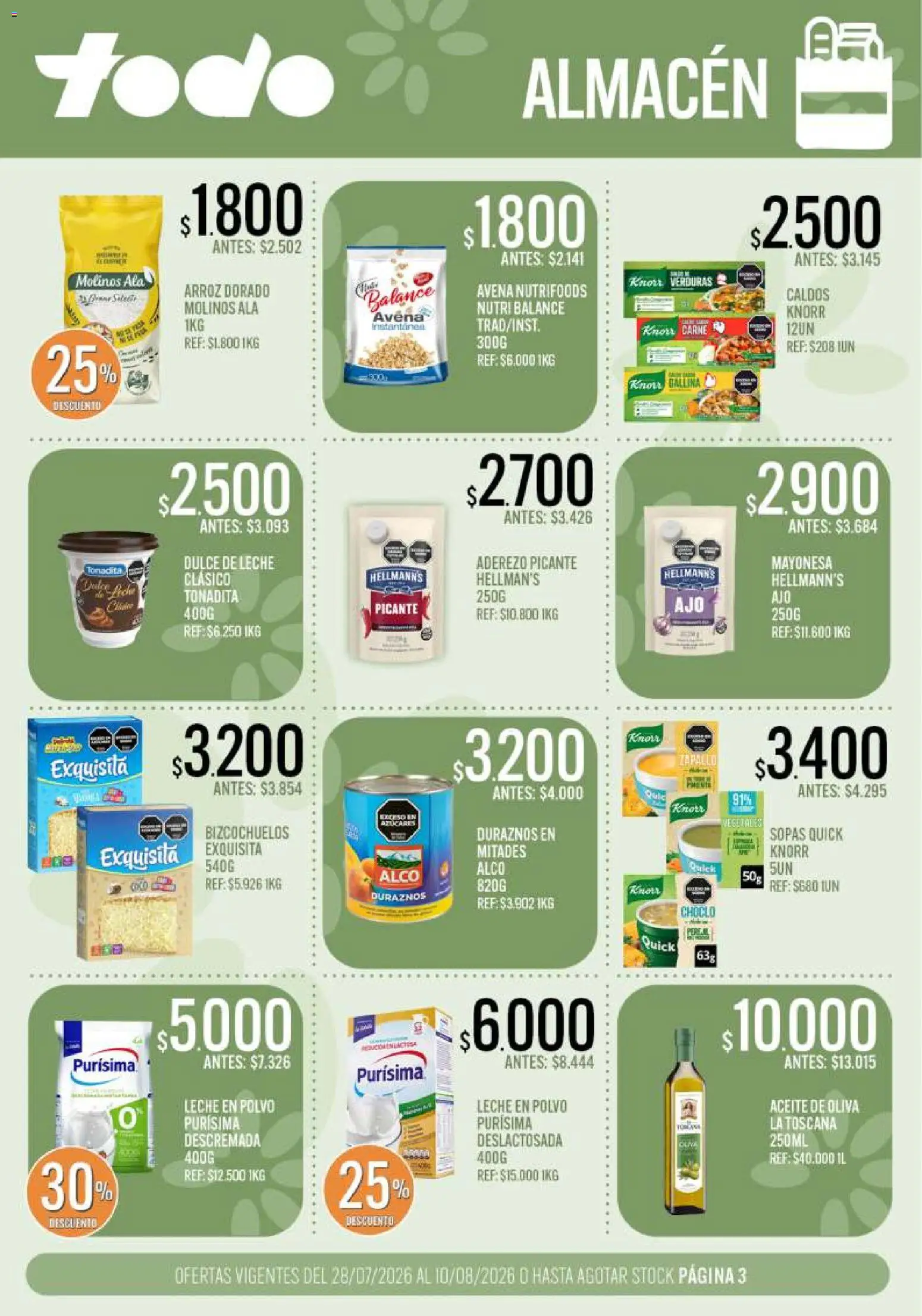 Vista previa del folleto de la tienda Supermercados TODO válido desde el 28/07/2026 