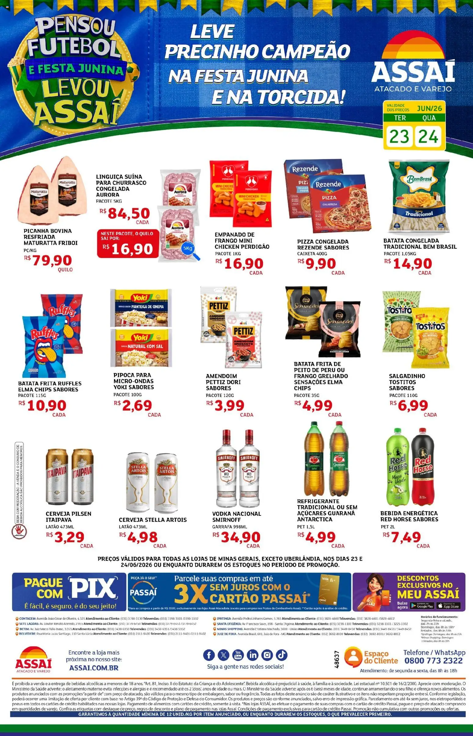 Pré-Visualização do folheto "Assaí Atacadista ofertas - MG" da loja Assaí Atacadista válido a partir de 23/06/2026