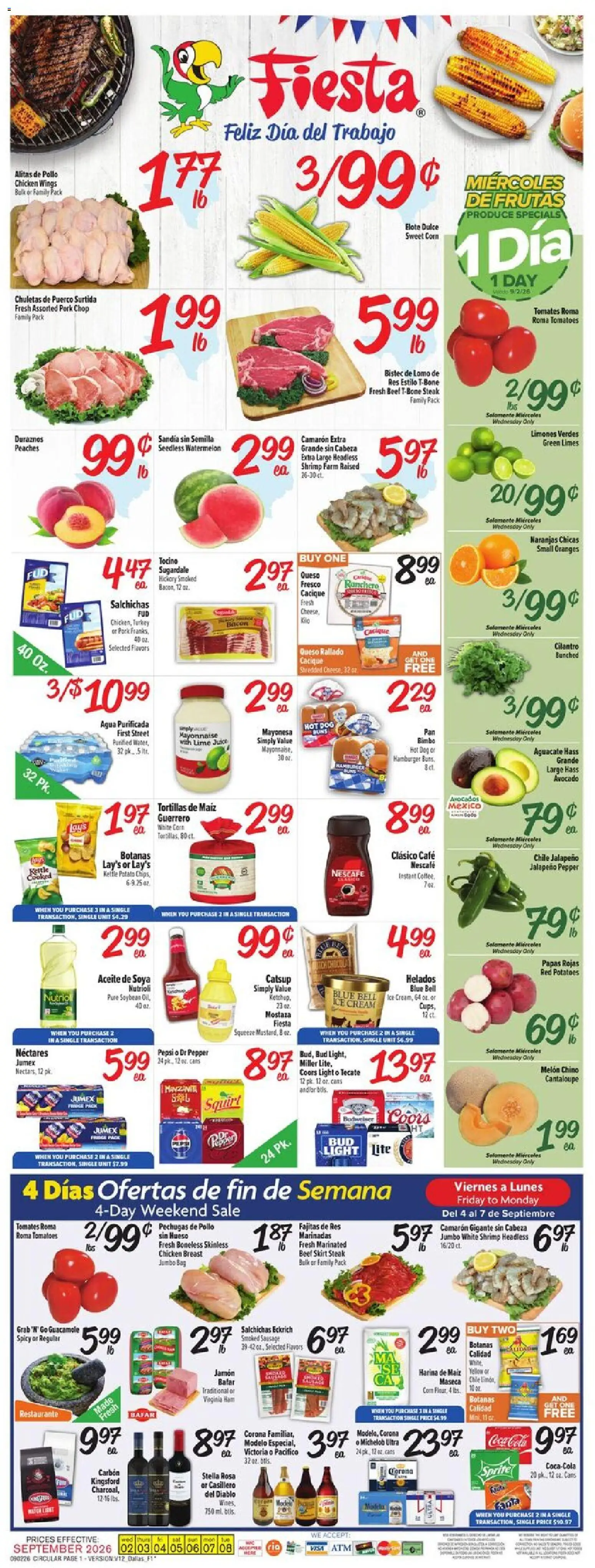 Ad Preview of Fiesta Mart Fiesta Mart Weekly Ad from 09/02/2026